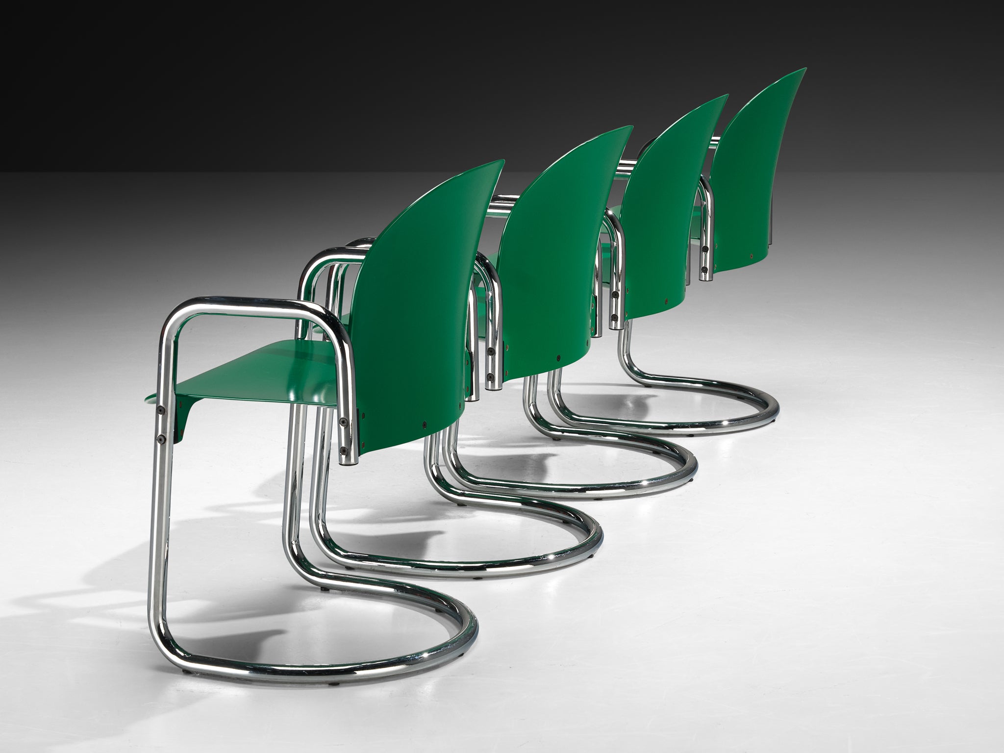 Afra and Tobia Scarpa for B&B Italia 'Dialogo Dessau' Dining Chairs Seating Morentz