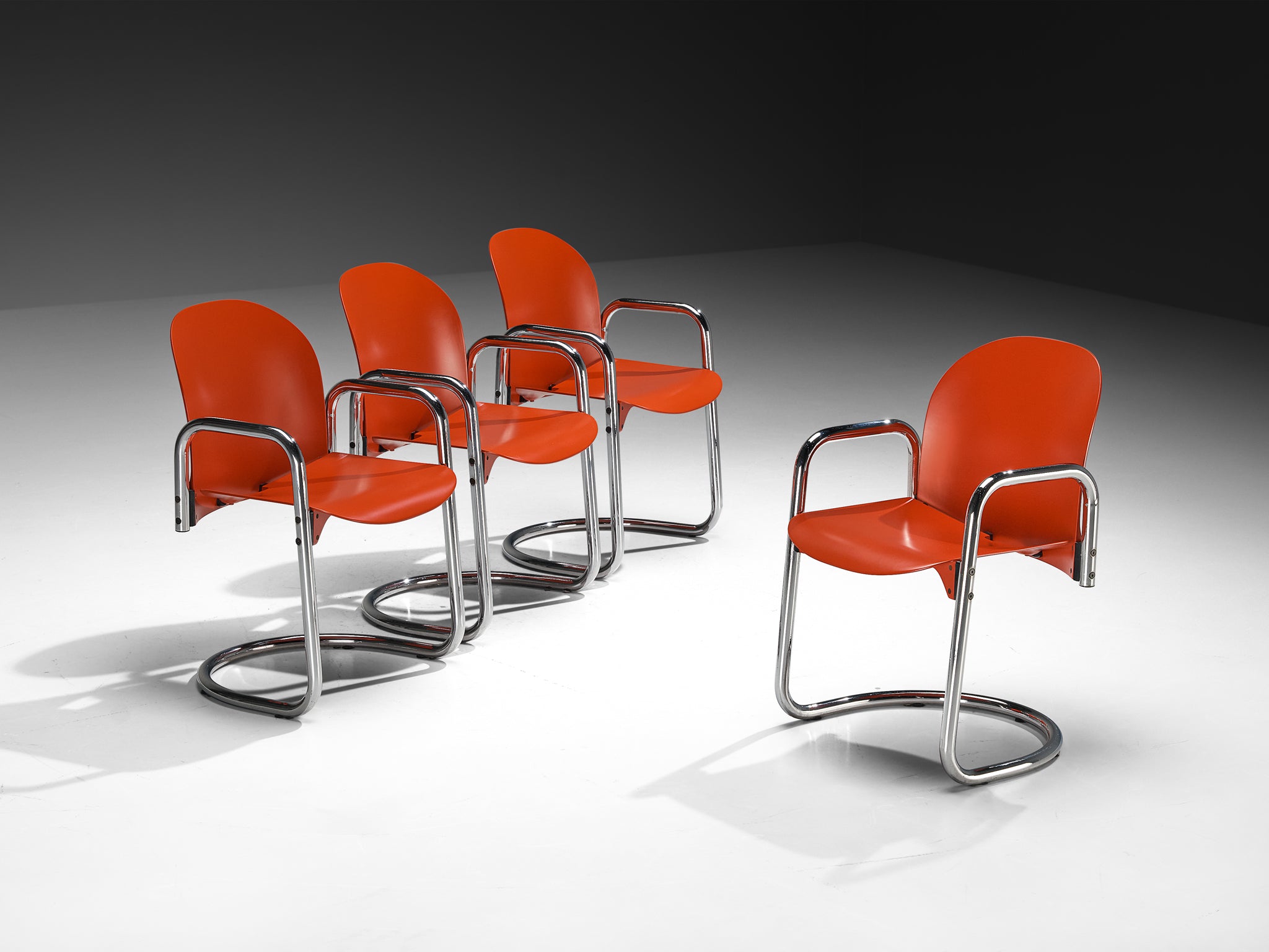 Afra and Tobia Scarpa for B&B Italia 'Dialogo Dessau' Dining Chairs Seating Morentz