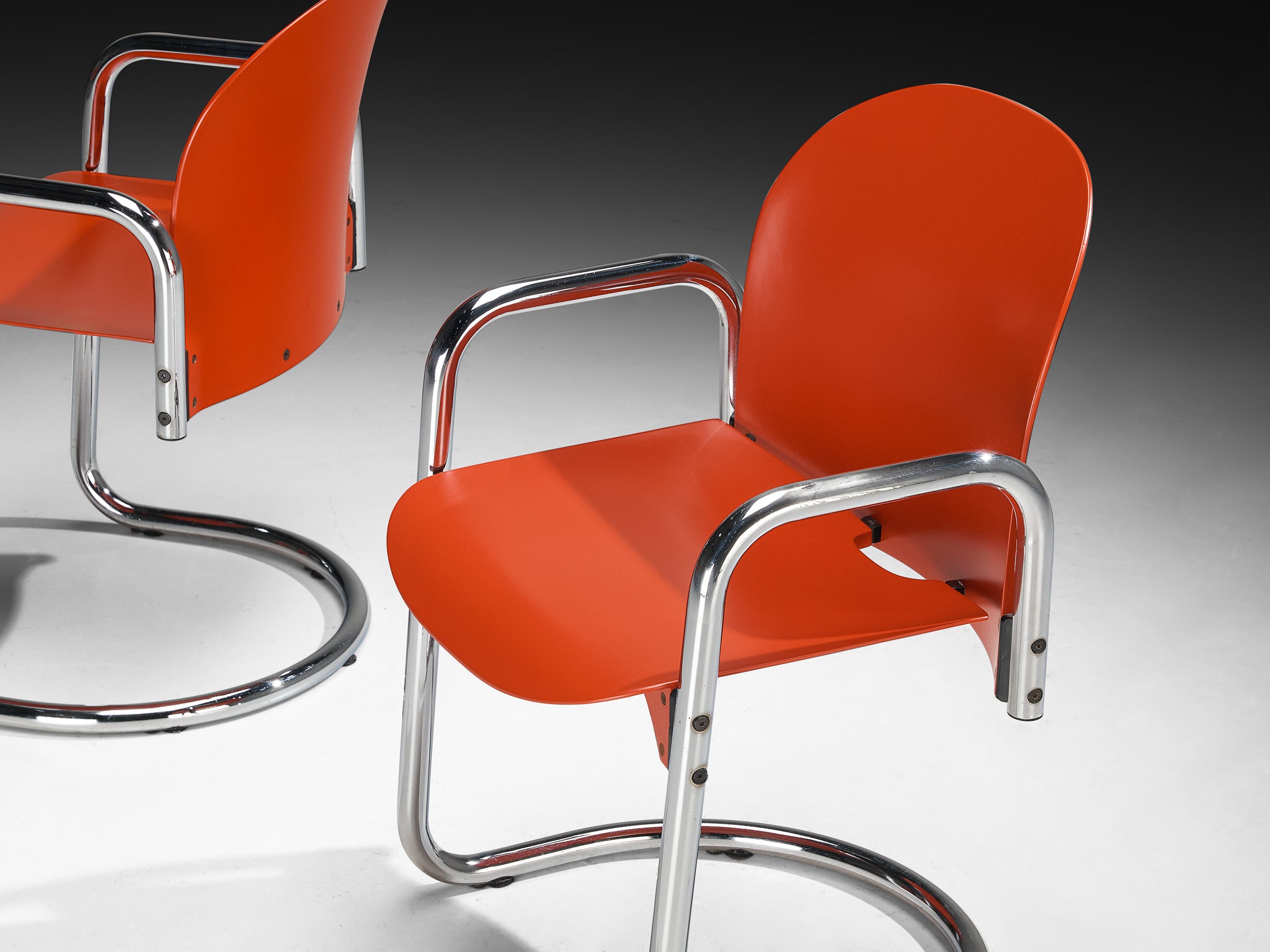 Afra and Tobia Scarpa for B&B Italia 'Dialogo Dessau' Dining Chairs Seating Morentz