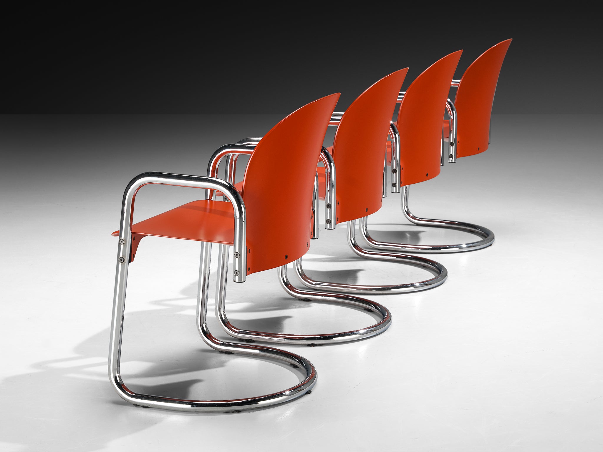 Afra and Tobia Scarpa for B&B Italia 'Dialogo Dessau' Dining Chairs Seating Morentz