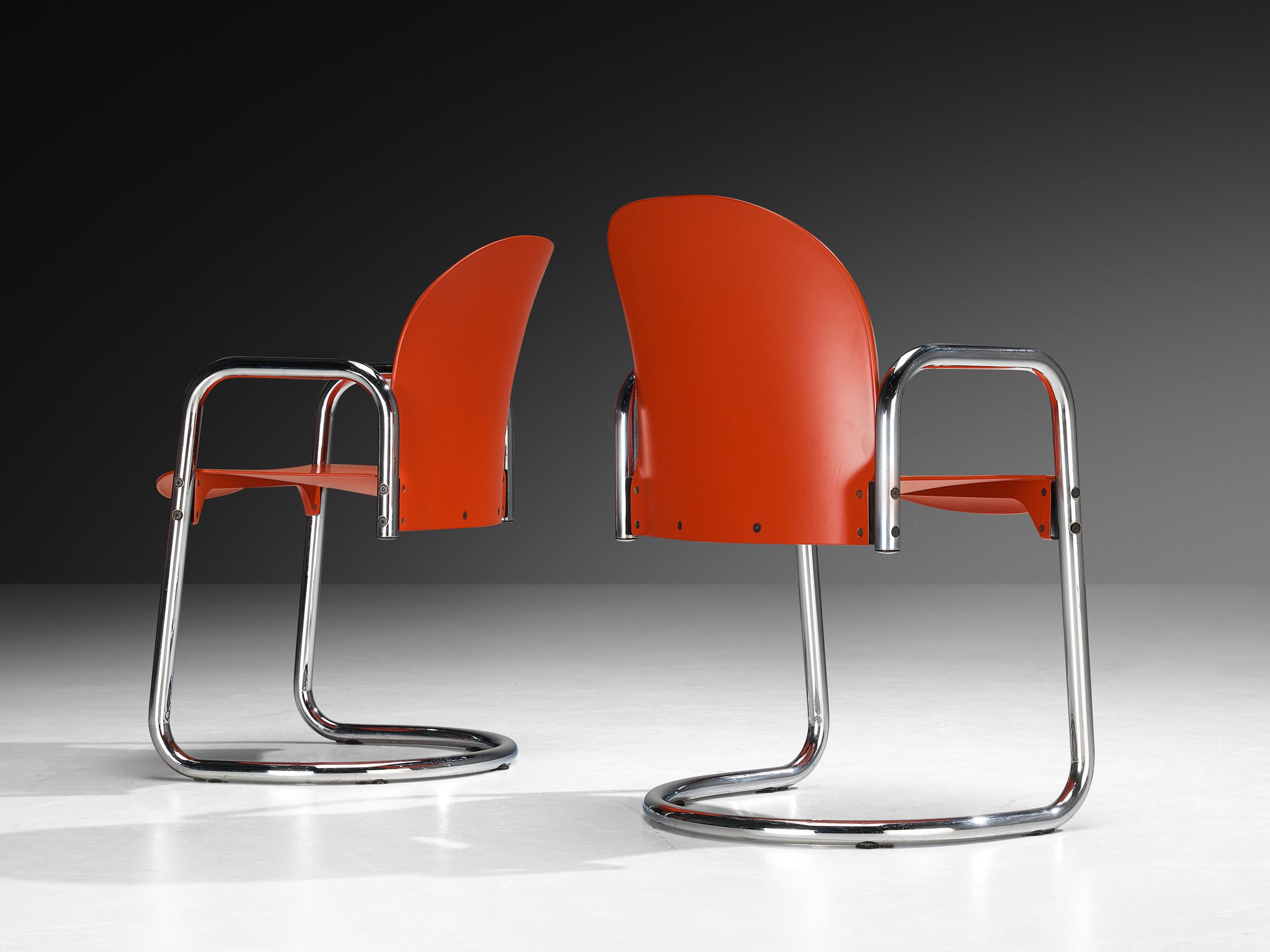 Afra and Tobia Scarpa for B&B Italia 'Dialogo Dessau' Dining Chairs Seating Morentz