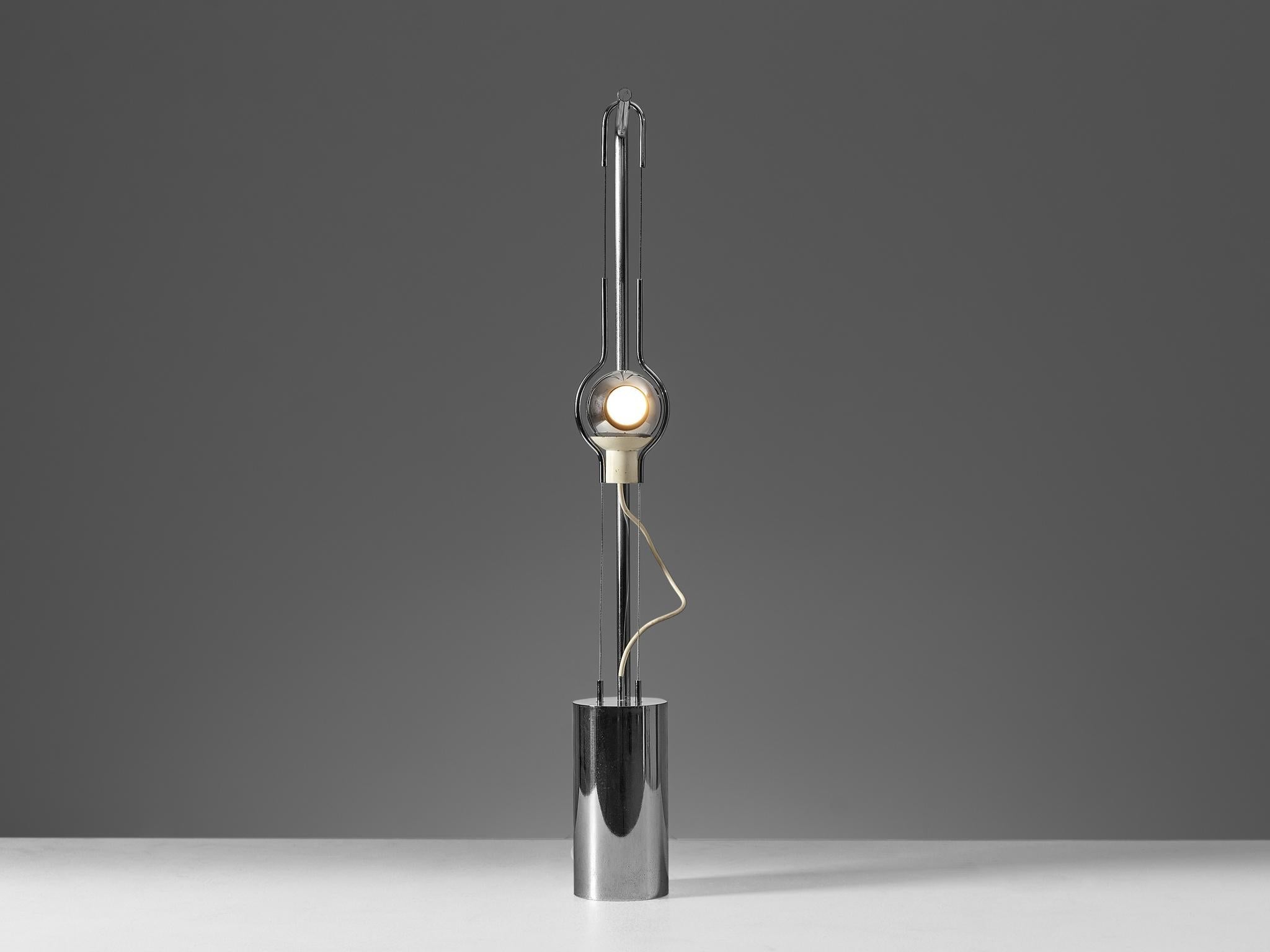 Angelo Lelii for Arredoluce ‘Filo Sfera’ Table Lamp with Magnetized Globe