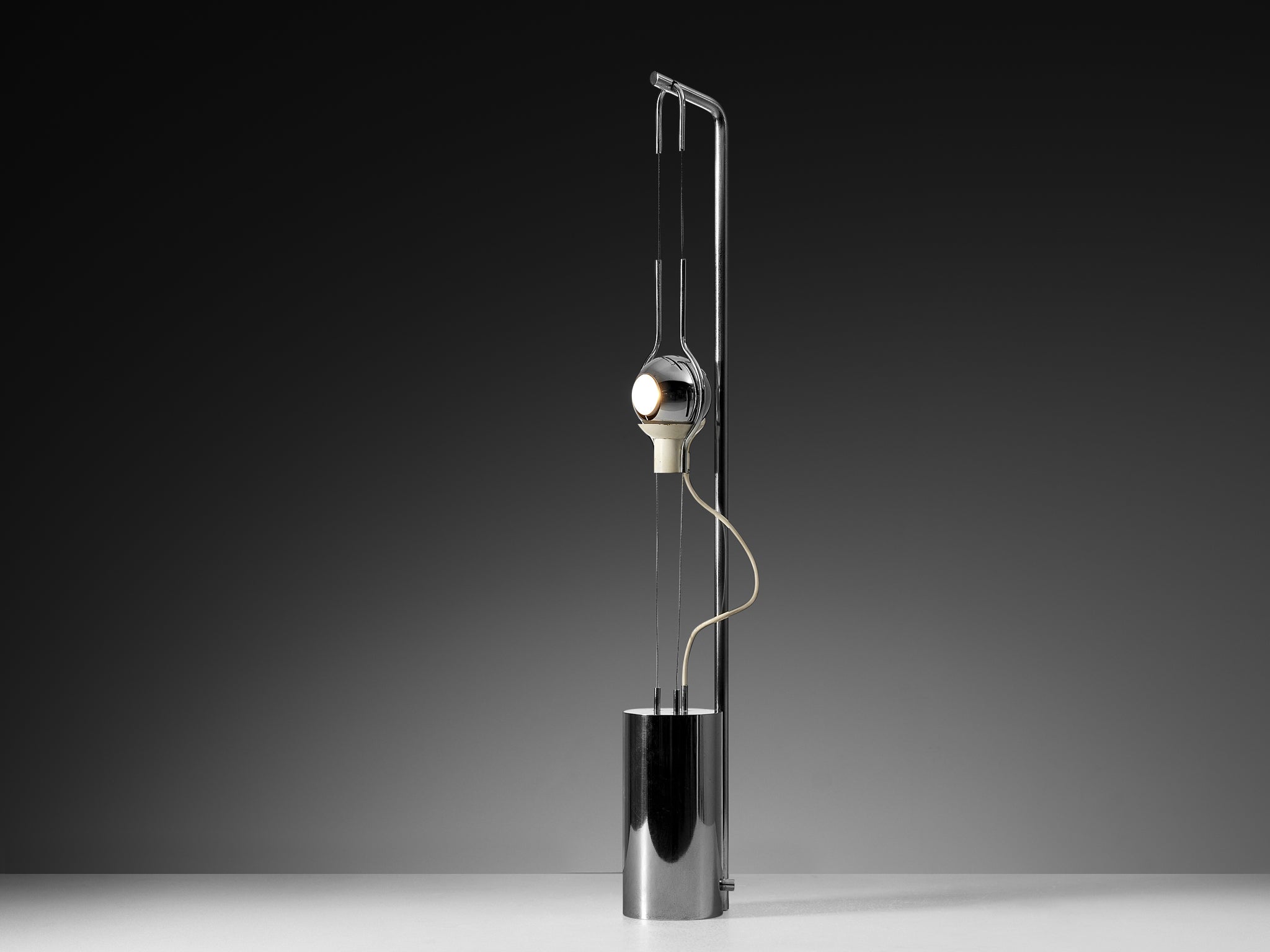 Angelo Lelii for Arredoluce ‘Filo Sfera’ Table Lamp with Magnetized Globe Lighting Morentz