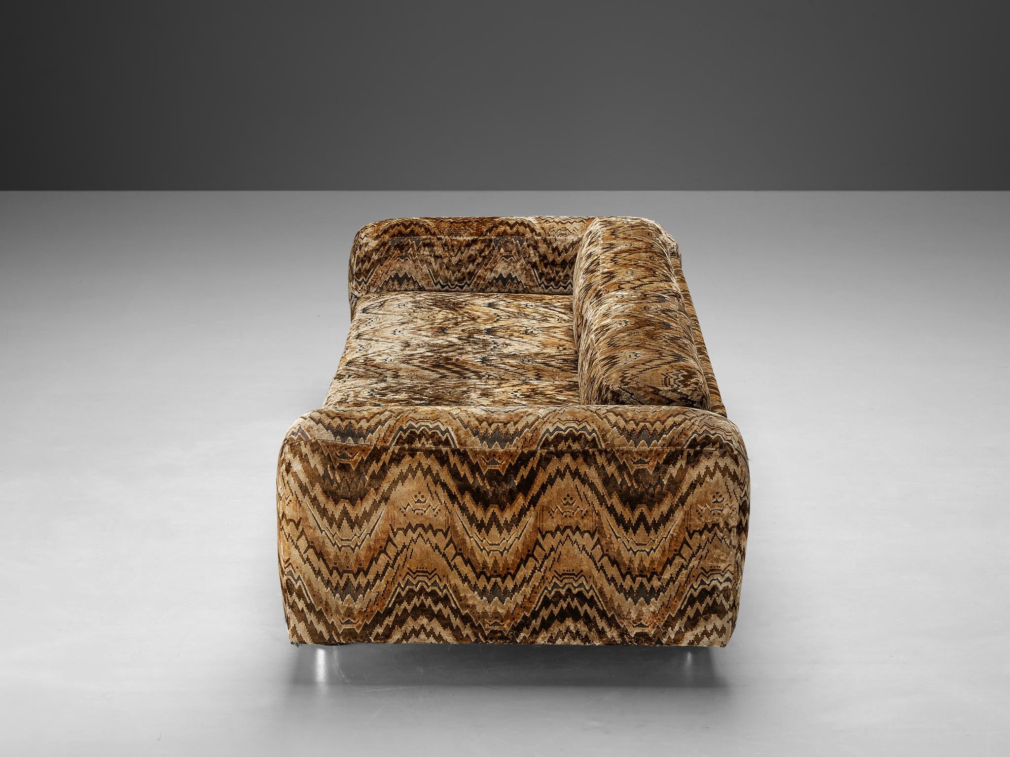 Howard Keith for HK Furniture 'Diplomat' Sofa in Velvet Upholstery