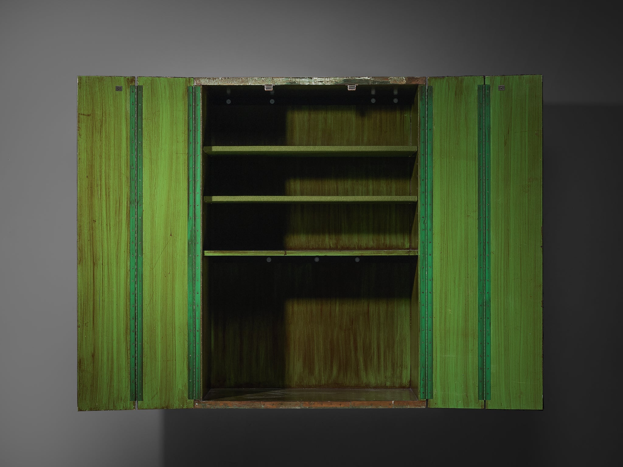 Paul Evans for Paul Evans Studio Early and Rare Loop Cabinet in Copper case pieces and storage cabinets Morentz