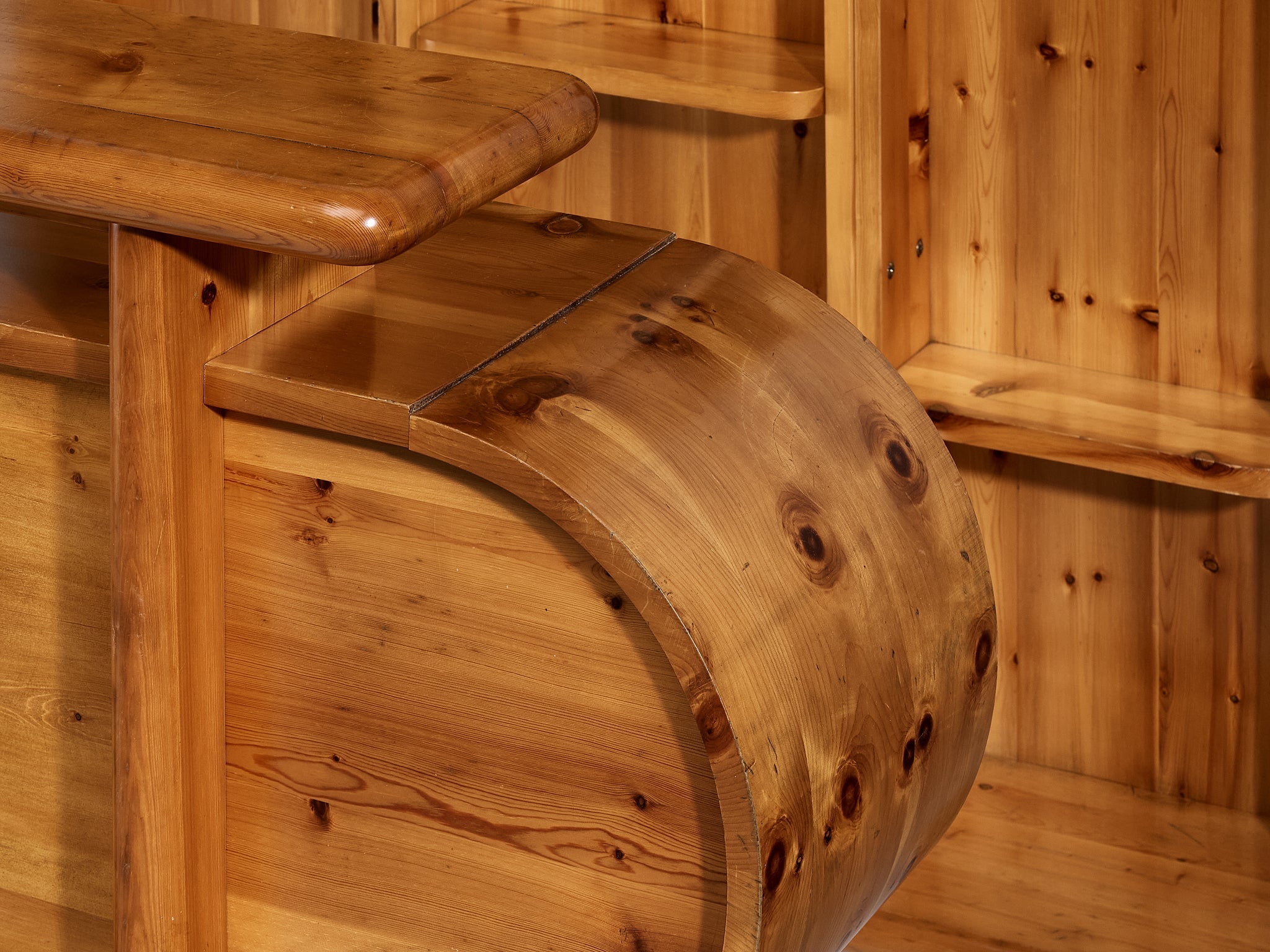 Bar and Wall Unit in Solid Pine case pieces and storage cabinets Morentz