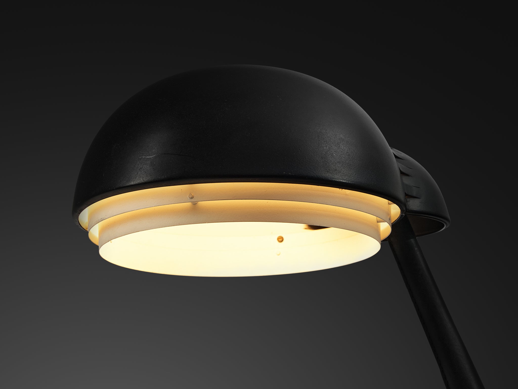 Alvar Aalto for Valaistustyö Ky ‘A704’ Table Lamp in Leather