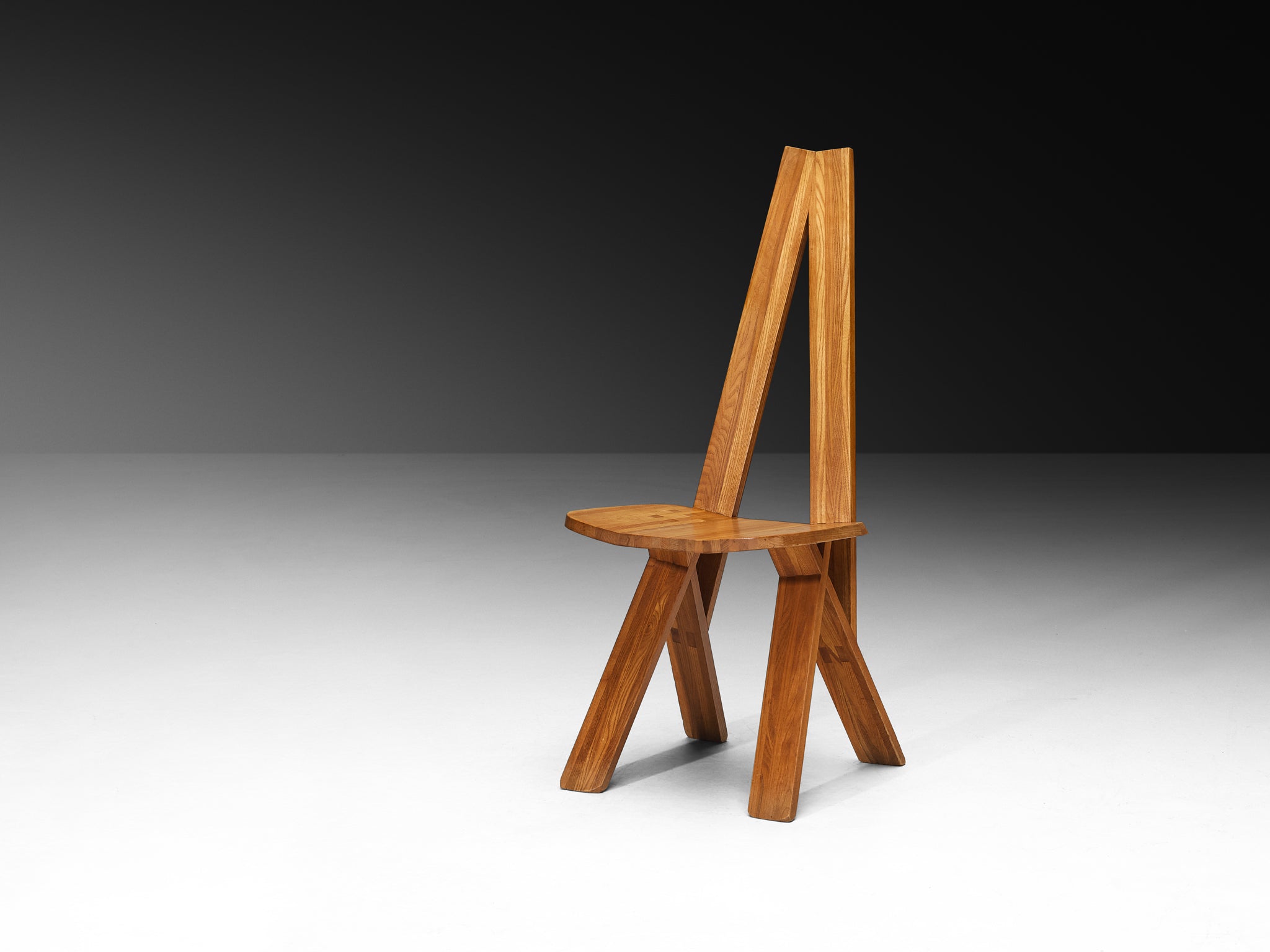 Pierre Chapo 'S45' Dining Chairs in Elm Seating Morentz