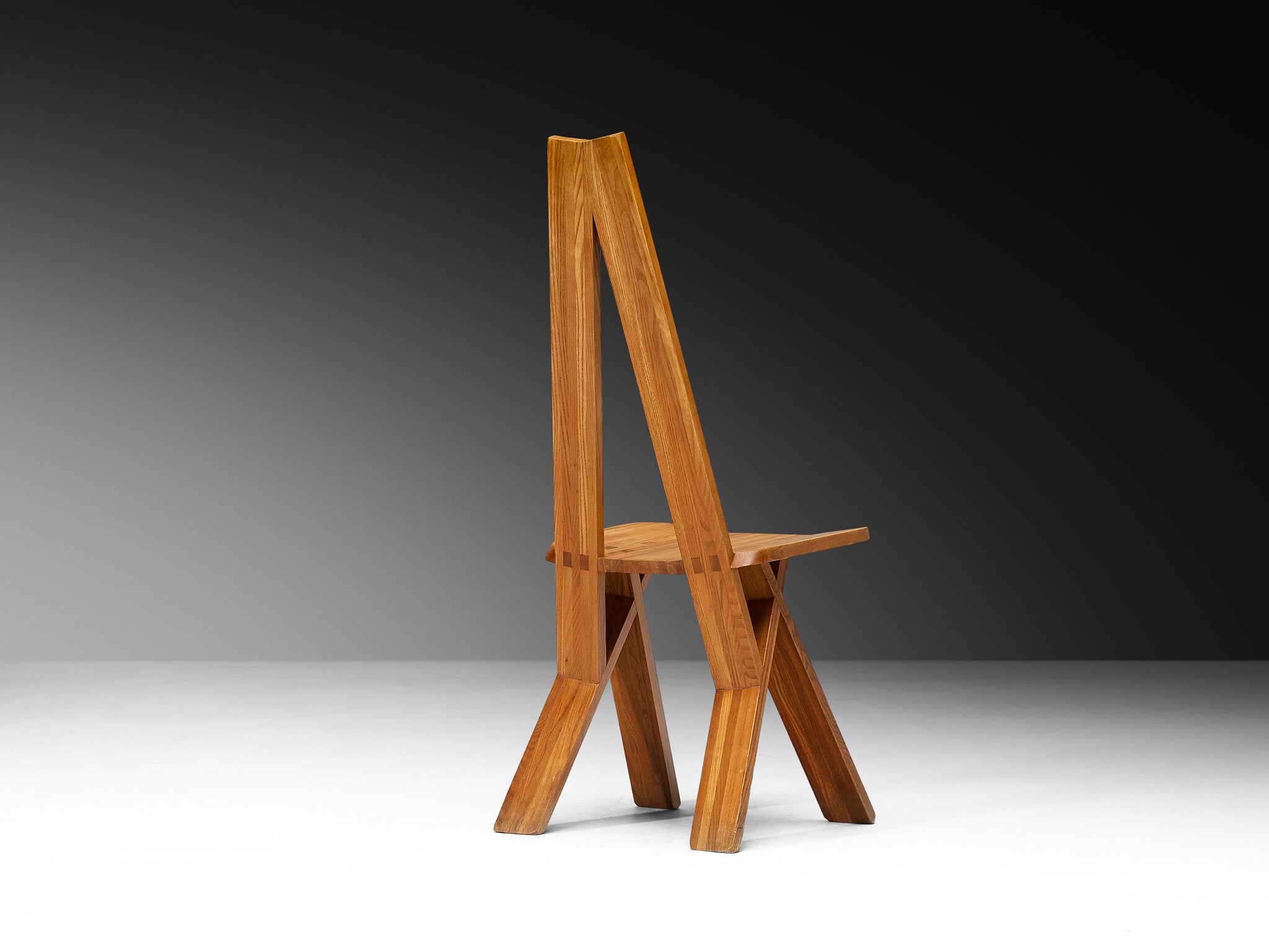 Pierre Chapo 'S45' Dining Chairs in Elm Seating Morentz