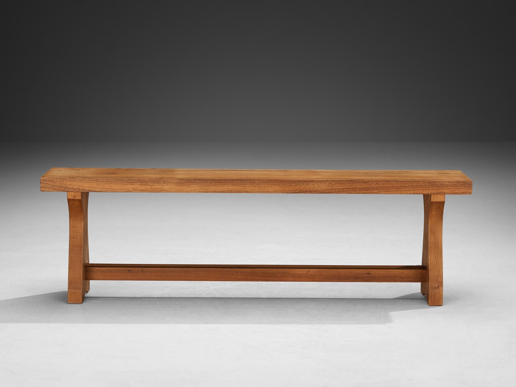 Atelier C. Demoyen Bench in Solid Elm seating Morentz