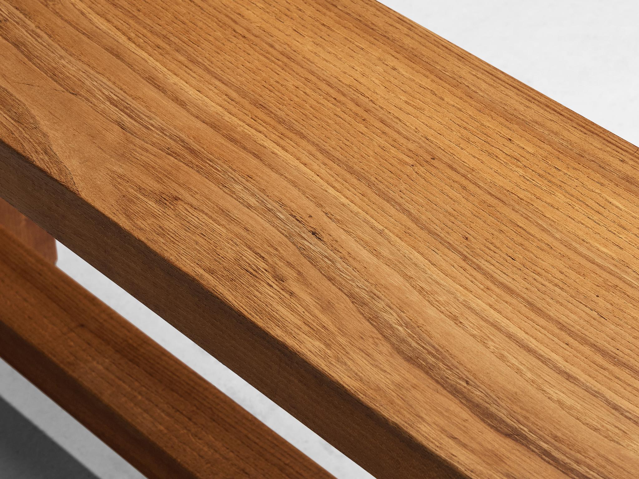 Atelier C. Demoyen Bench in Solid Elm seating Morentz