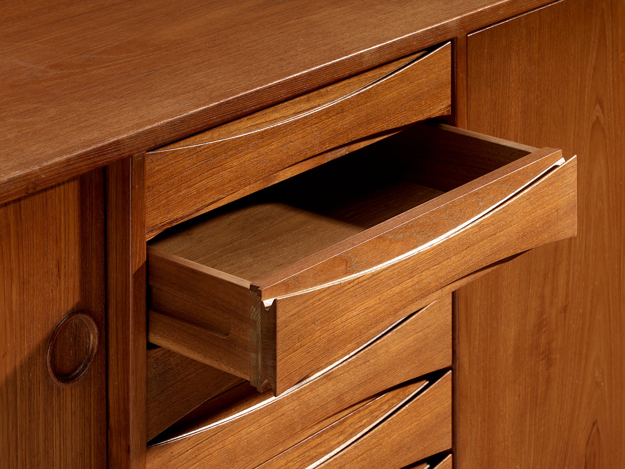Arne Vodder Sideboard in Teak with Reversible Doors Case pieces and storage cabinets Morentz