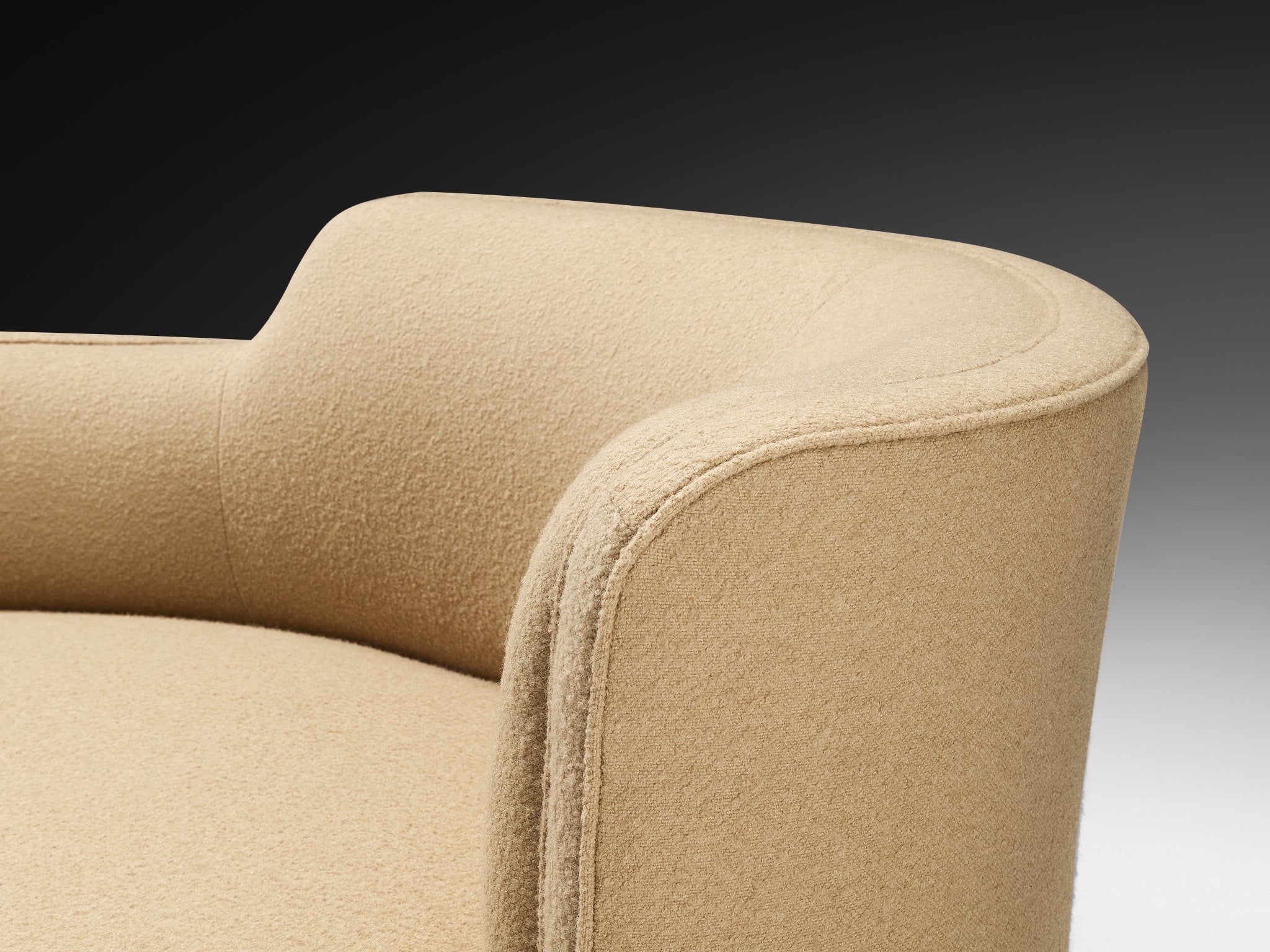 Edward Wormley for Dunbar 'Oasis' Sofa in Camel Wool Seating Morentz