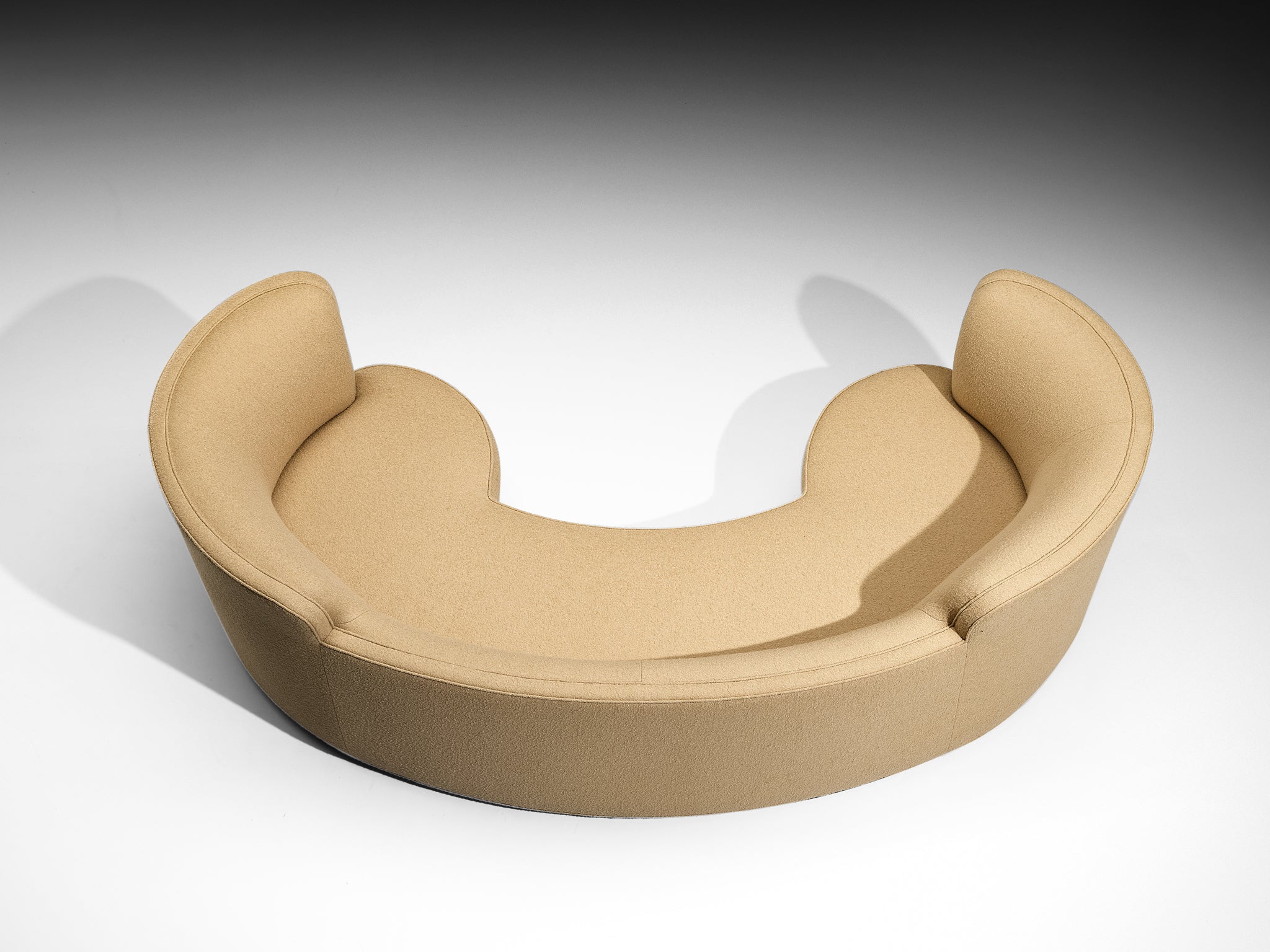 Edward Wormley for Dunbar 'Oasis' Sofa in Camel Wool Seating Morentz