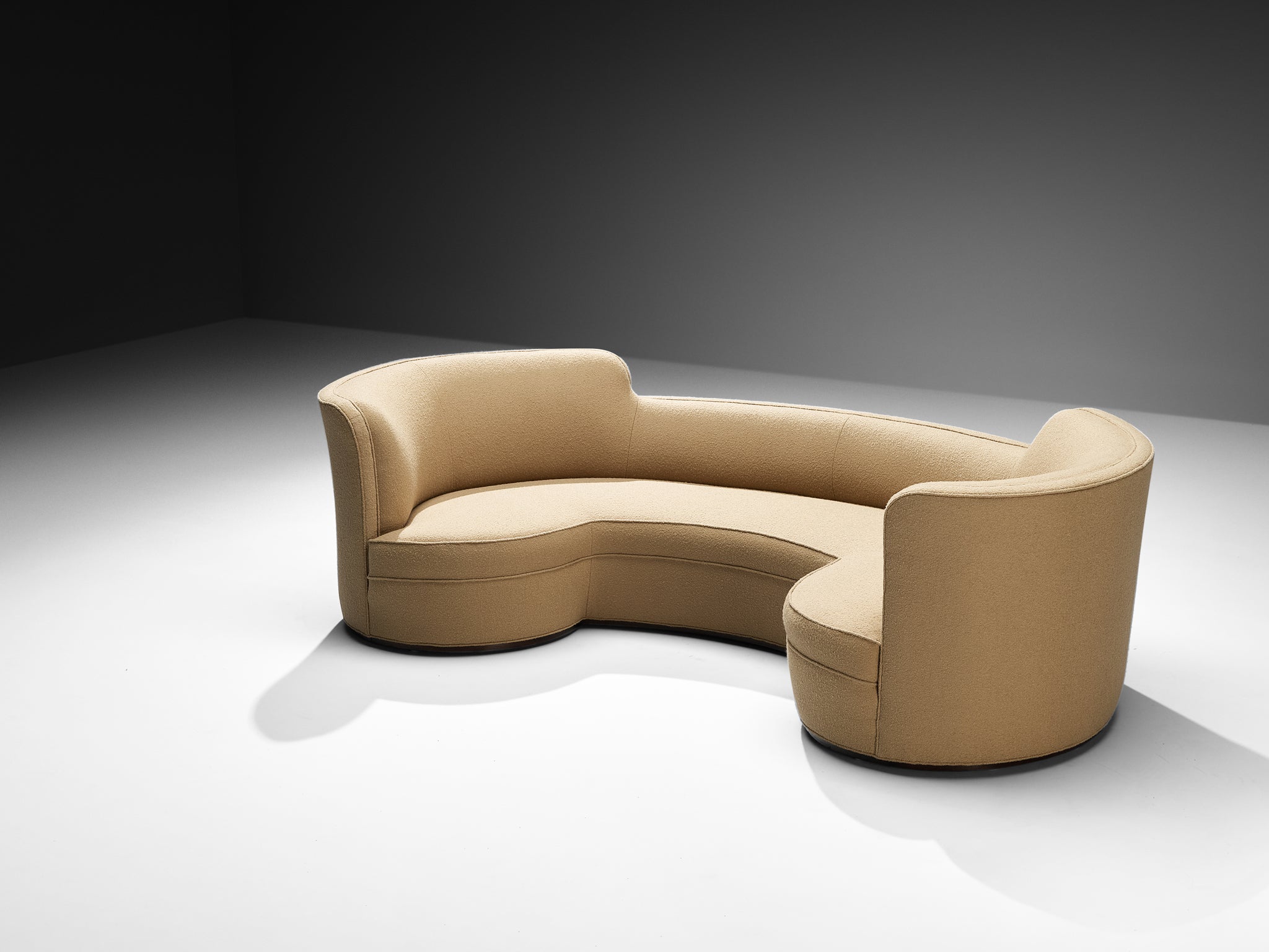 Edward Wormley for Dunbar 'Oasis' Sofa in Camel Wool Seating Morentz