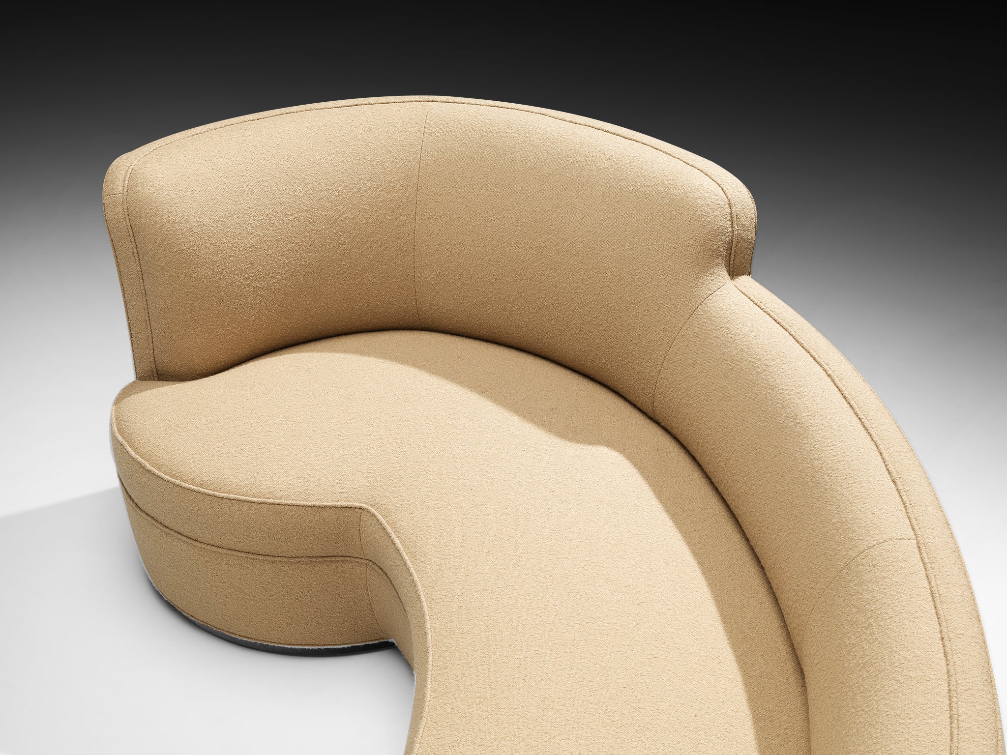 Edward Wormley for Dunbar 'Oasis' Sofa in Camel Wool Seating Morentz