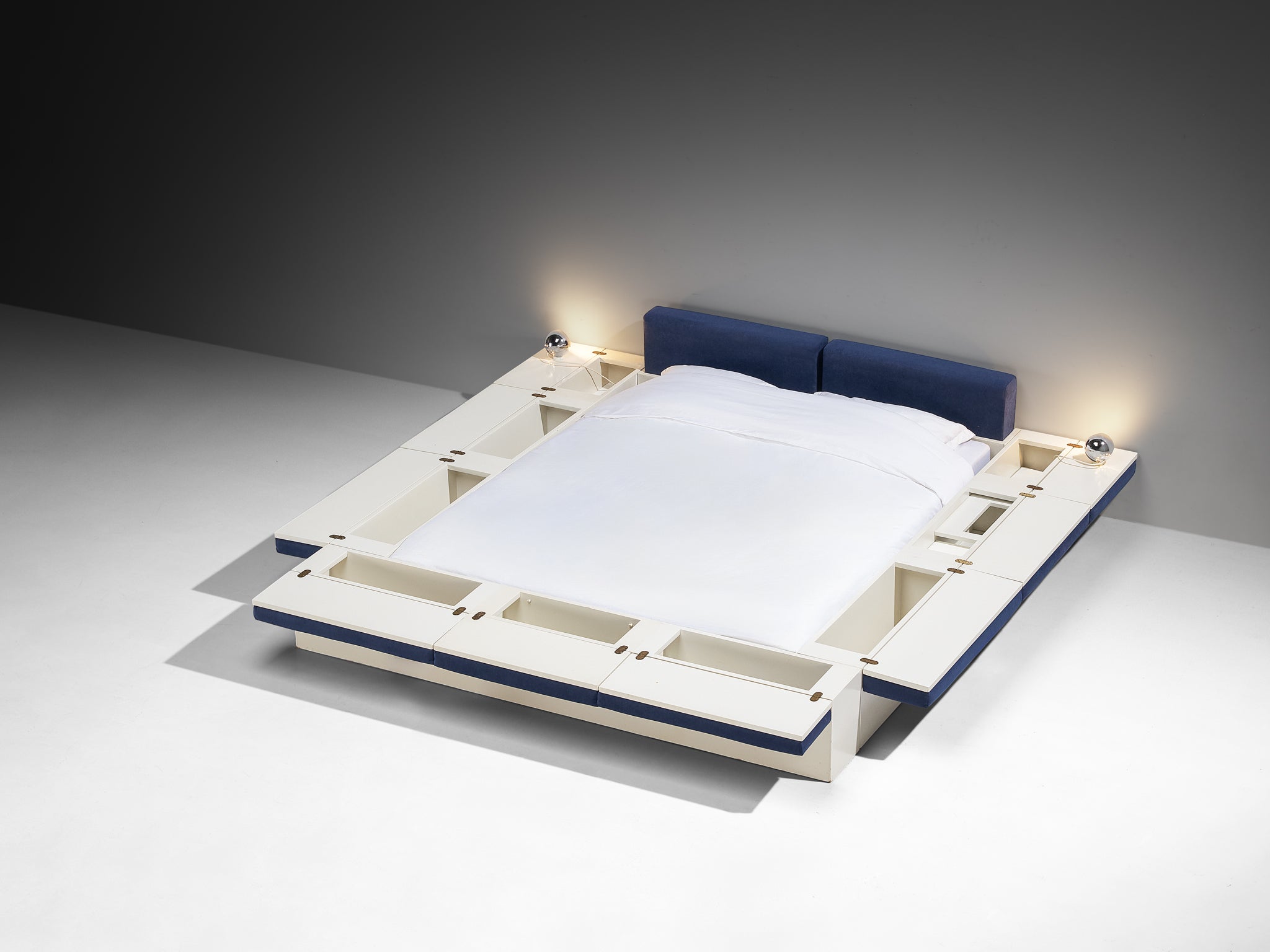 Vittorio Rossi and Luciano Bertoncini for Cjfra 'Zattera' Bed More Furniture and Collectibles Morentz