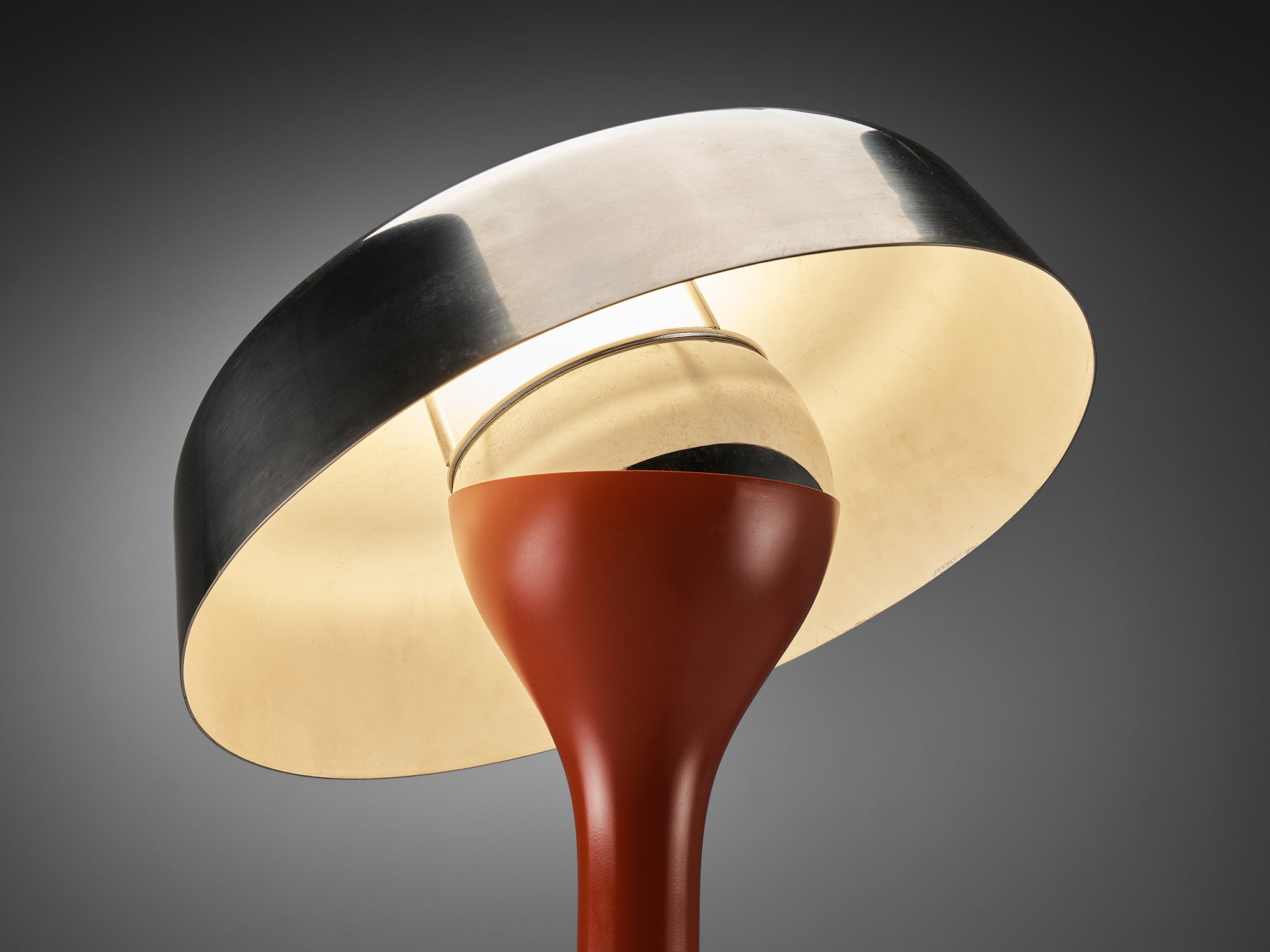 Rare Angelo Lelii for Arredoluce Table Lamp with Dual Light Spots Lighting Morentz