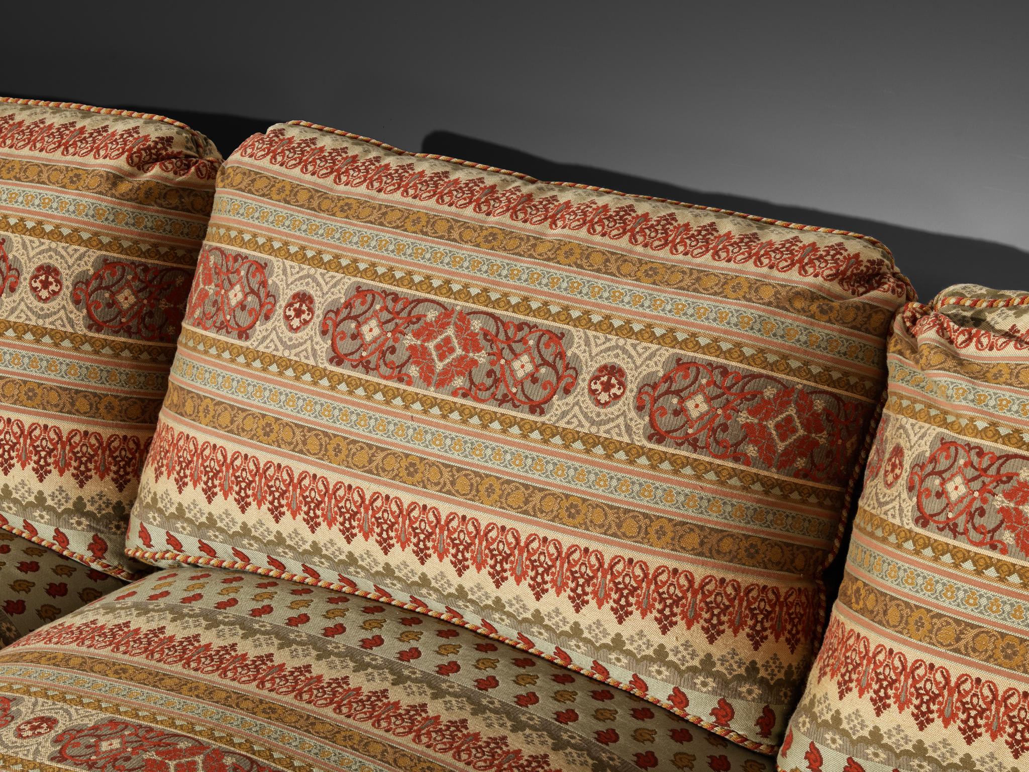 Art Deco Style Corner Sofa in Kilim Inspired Upholstery seating Morentz