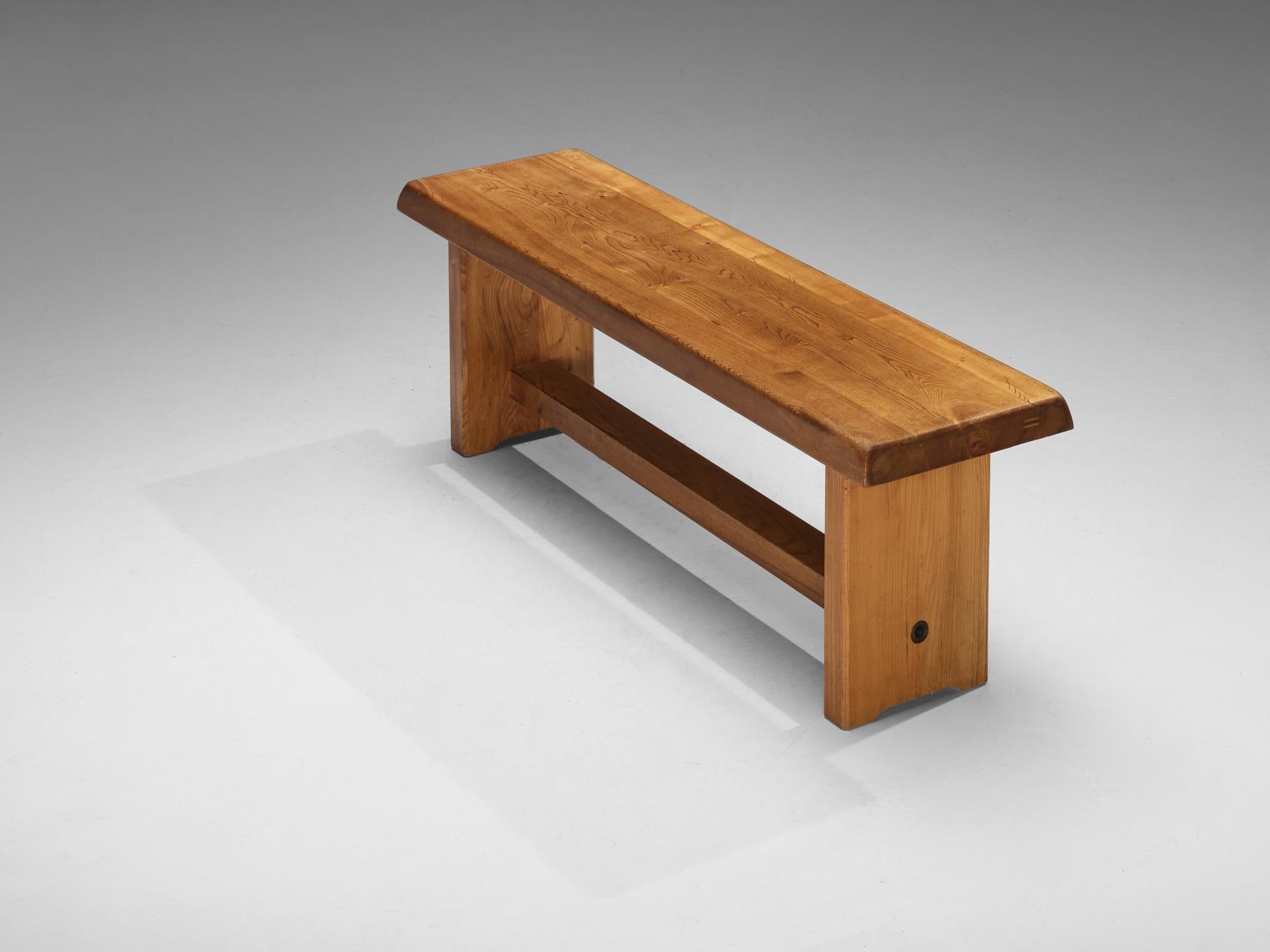 Early Pierre Chapo Bench in Solid Elm