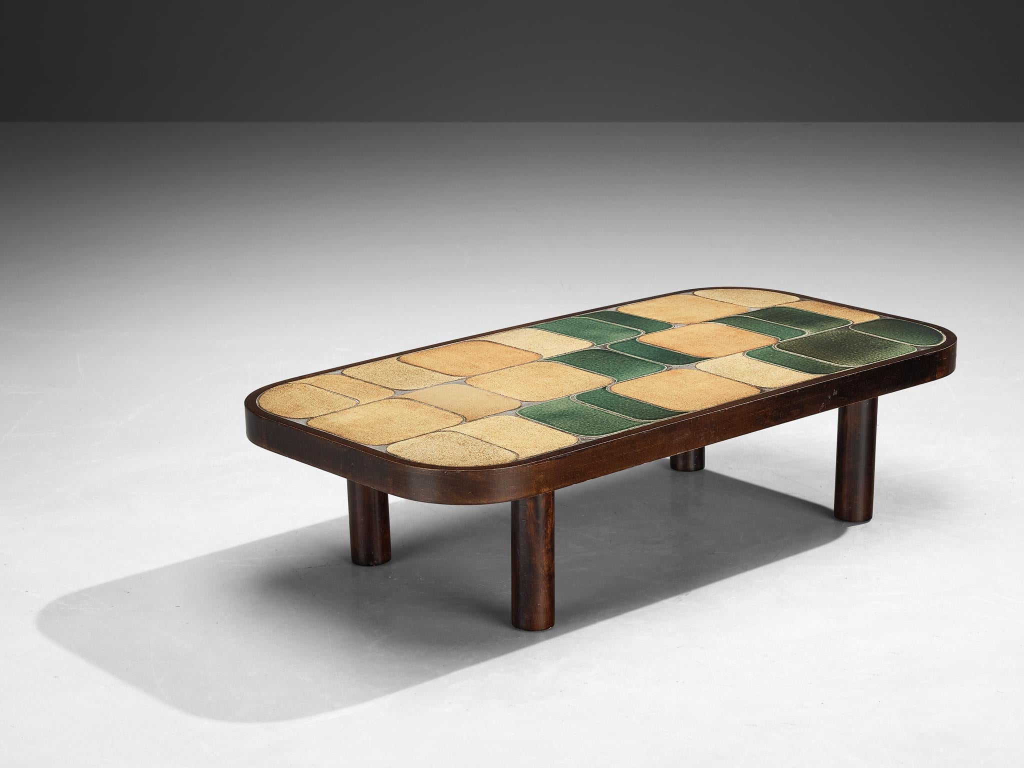 Roger Capron ‘Shogun’ Coffee Table in Ceramic
