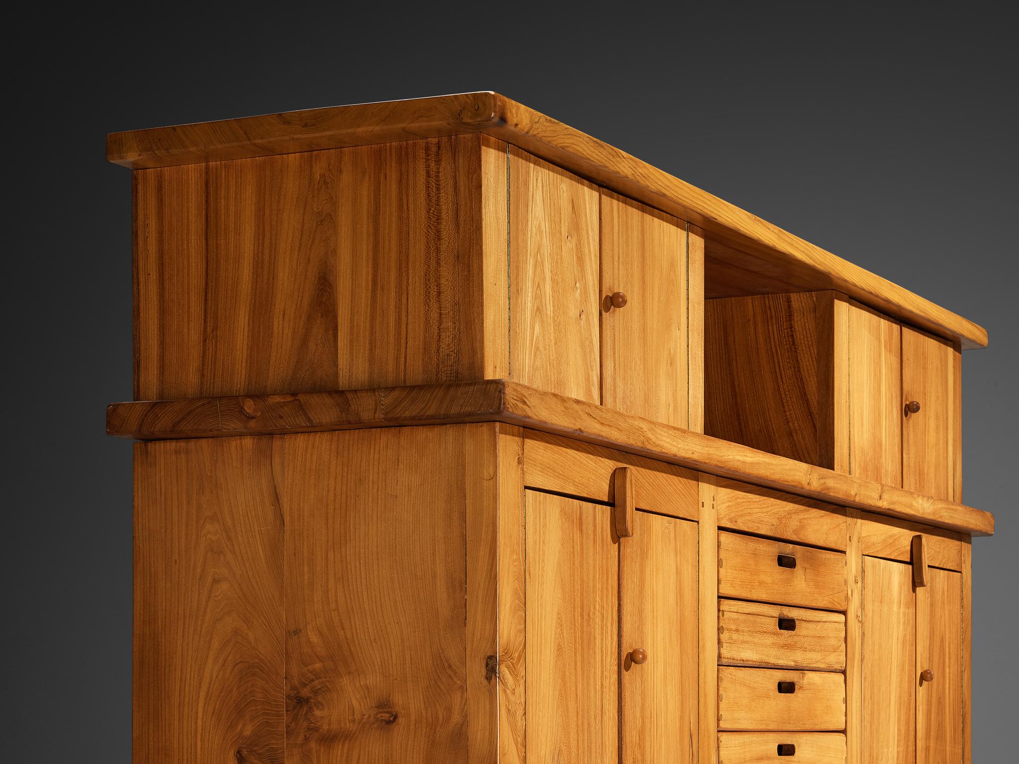 French Sideboard in Solid Elm by Skilled Craftsman