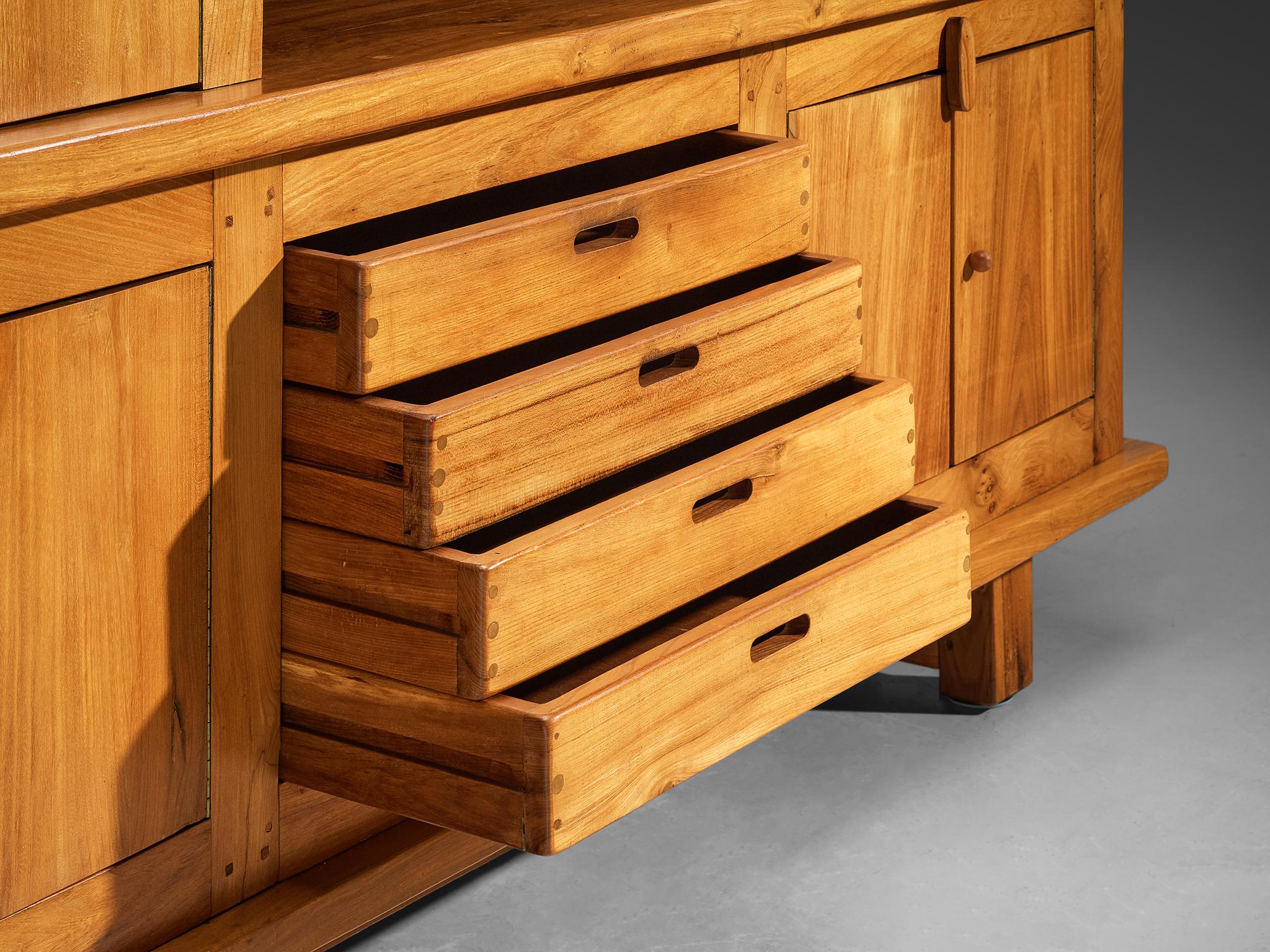 French Sideboard in Solid Elm by Skilled Craftsman