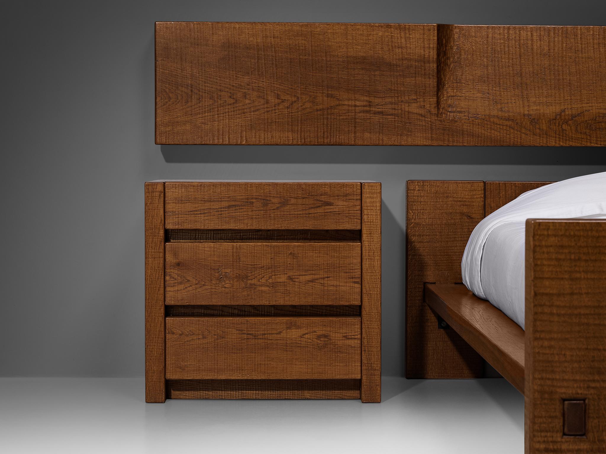 Giuseppe Rivadossi for Officina Rivadossi Bedroom Set in Oak more furniture and collectibles Morentz