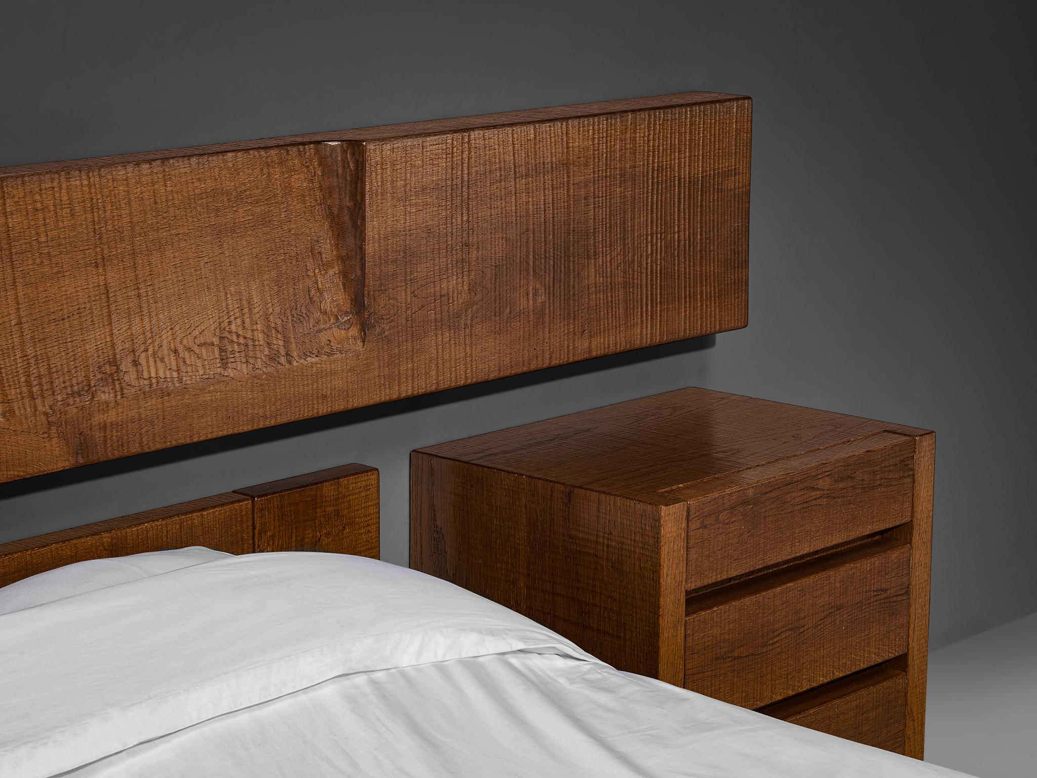 Giuseppe Rivadossi for Officina Rivadossi Bedroom Set in Oak more furniture and collectibles Morentz