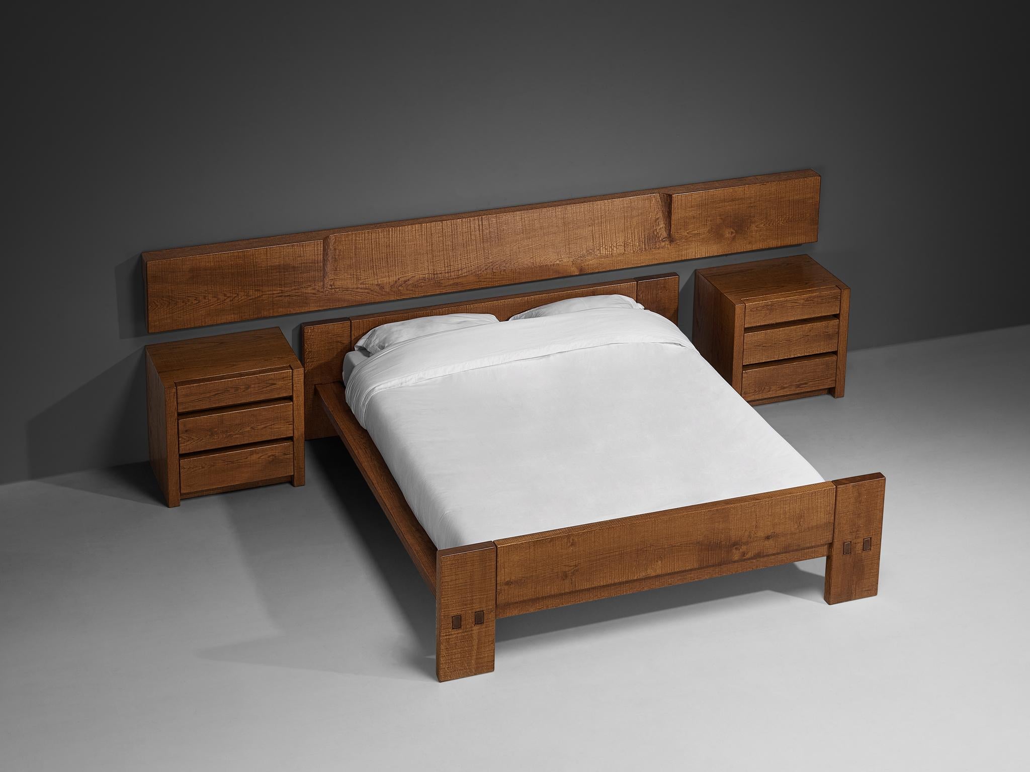 Giuseppe Rivadossi for Officina Rivadossi Bedroom Set in Oak more furniture and collectibles Morentz
