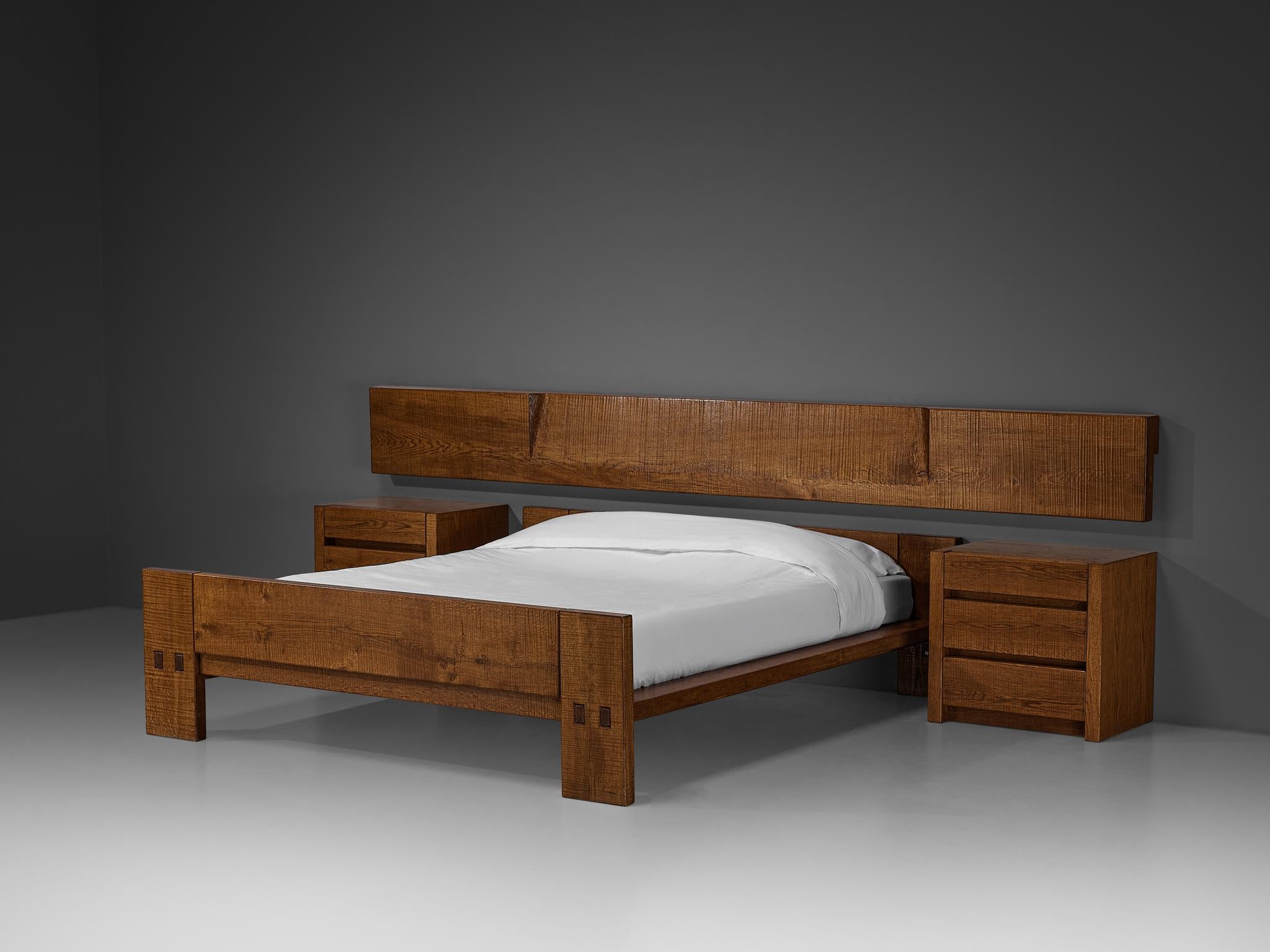 Giuseppe Rivadossi for Officina Rivadossi Bedroom Set in Oak more furniture and collectibles Morentz