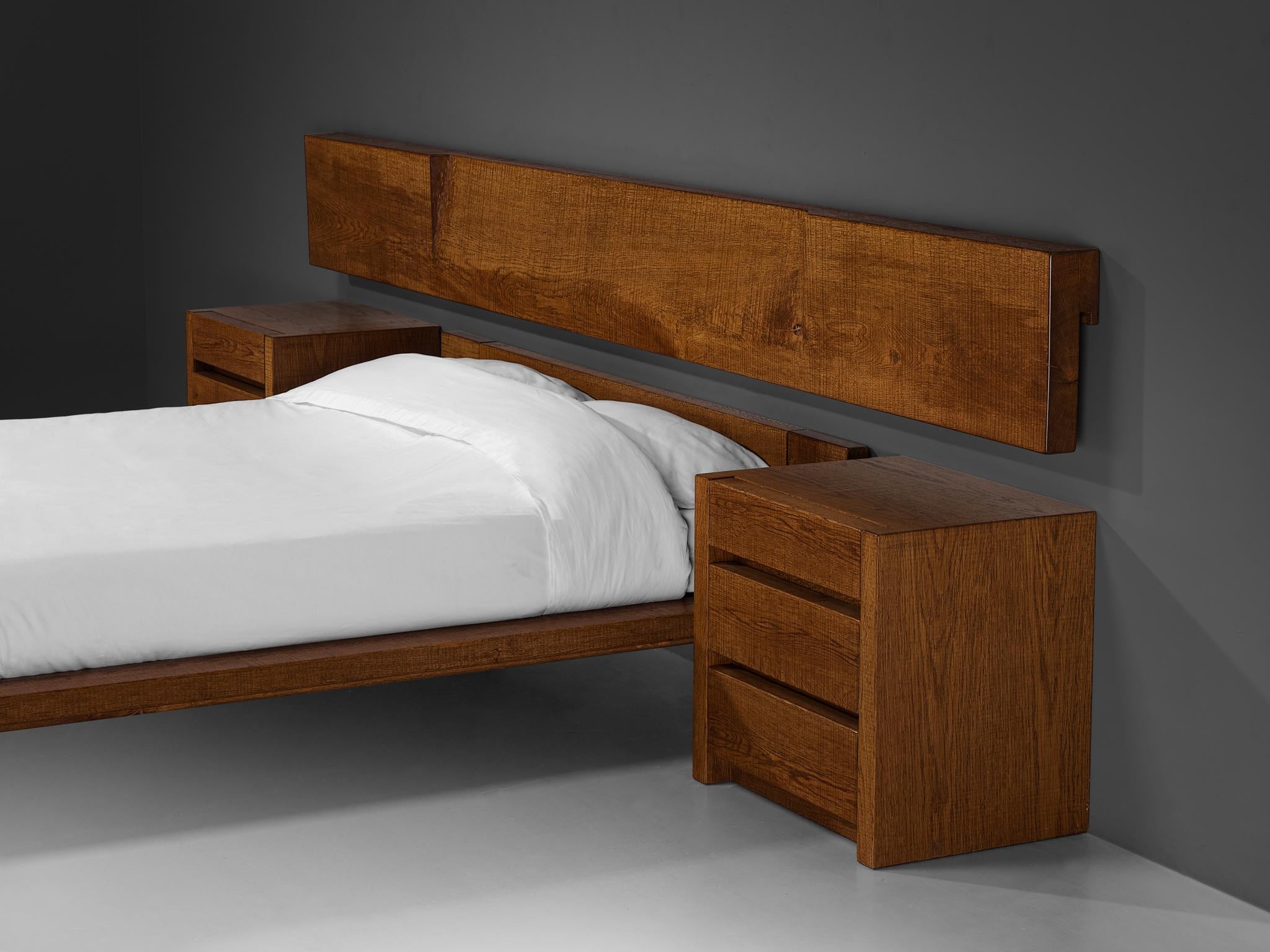 Giuseppe Rivadossi for Officina Rivadossi Bedroom Set in Oak more furniture and collectibles Morentz