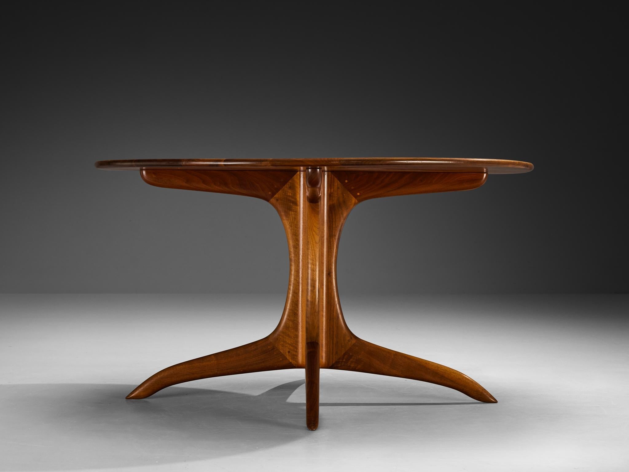 Sam Maloof Dining Table in Walnut tables Morentz