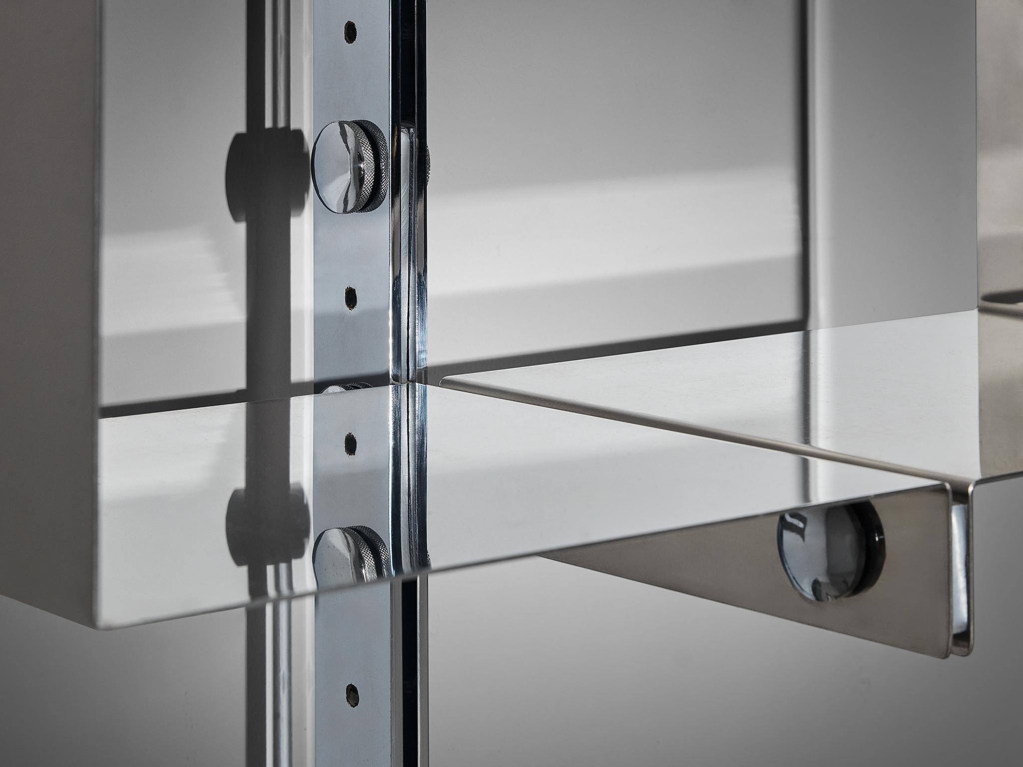 Vittorio Introini for Saporiti 'P700' Modular Wall Bookcase in Metal wall decorations Morentz