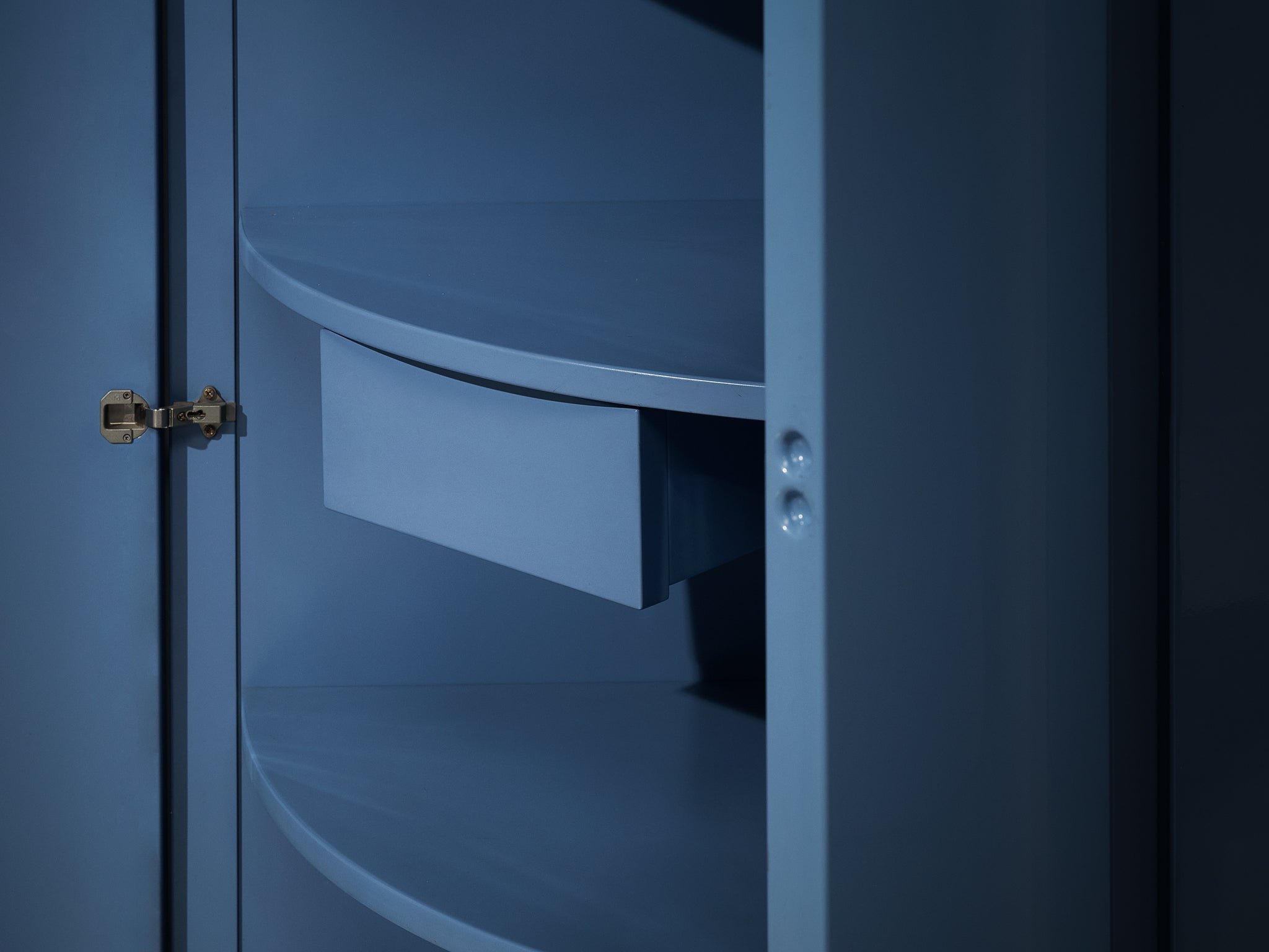 Ambrogio Tresoldi e Alberto Salvati Wardrobe Cabinet Purple Blue Lacquered Wood Case pieces and storage cabinets Morentz