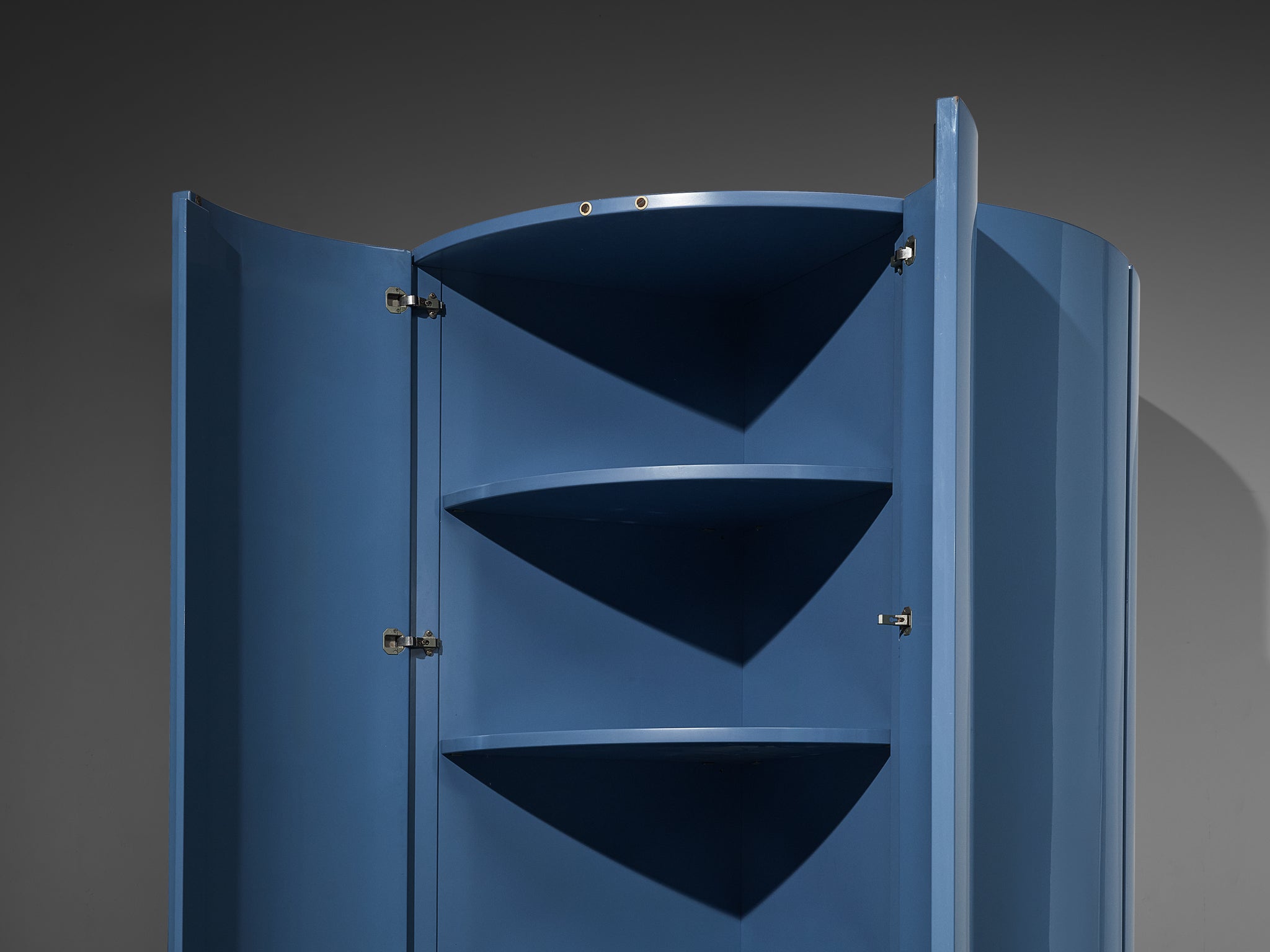 Ambrogio Tresoldi e Alberto Salvati Wardrobe Cabinet Purple Blue Lacquered Wood Case pieces and storage cabinets Morentz