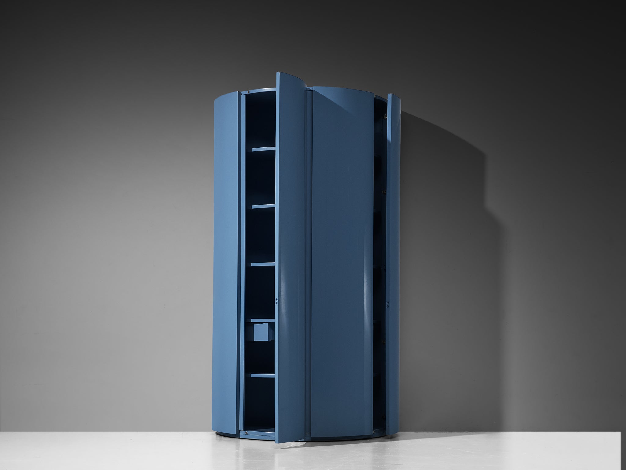 Ambrogio Tresoldi e Alberto Salvati Wardrobe Cabinet Purple Blue Lacquered Wood Case pieces and storage cabinets Morentz