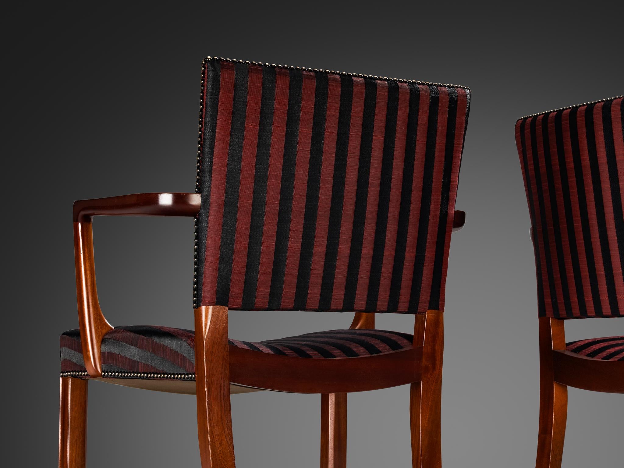 Kaare Klint for Rud. Rasmussens Snedkerier Set of Eight 3758A Dining Chairs seating Morentz