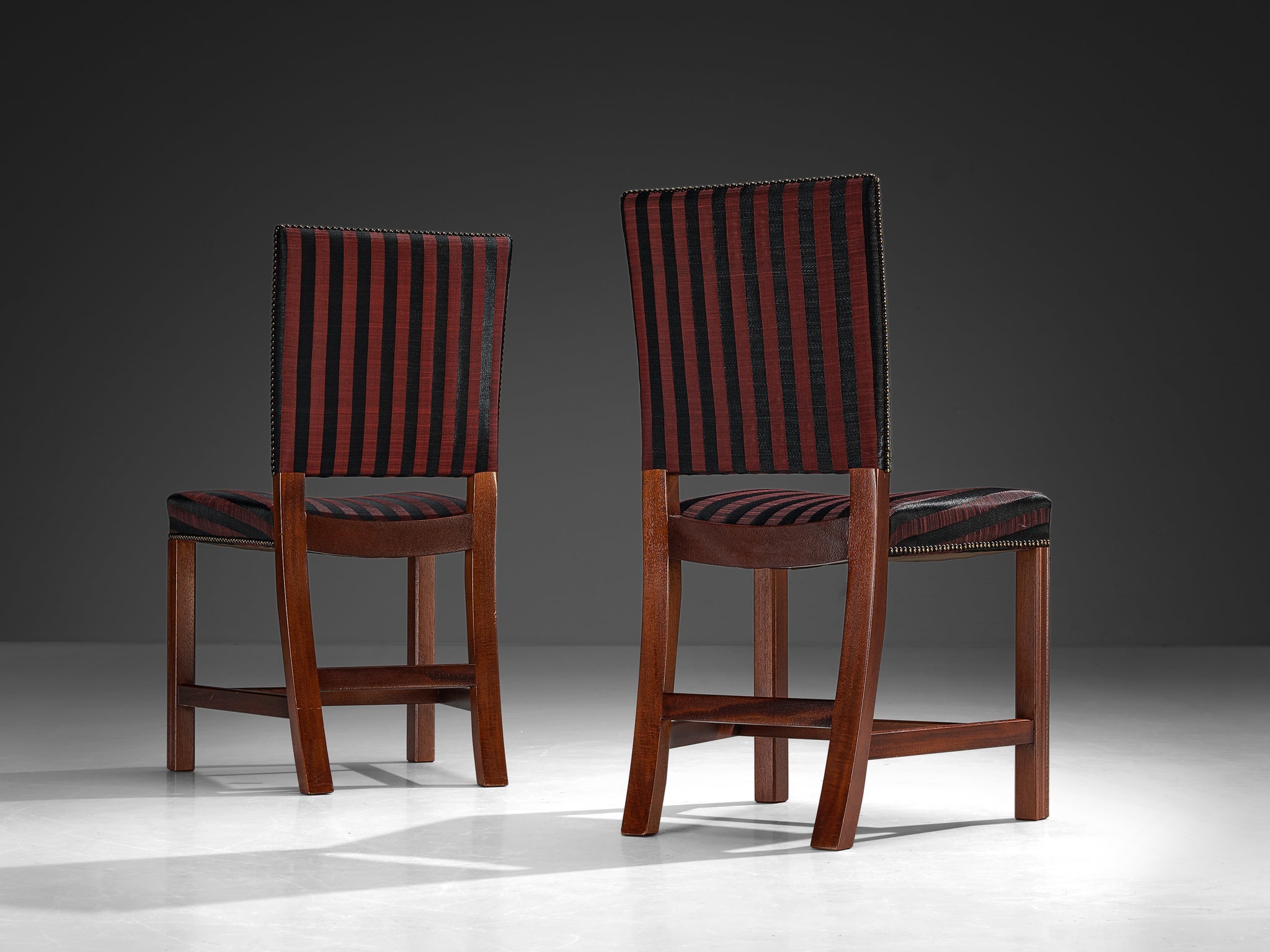 Kaare Klint for Rud. Rasmussens Snedkerier Set of Four Dining Chairs seating Morentz