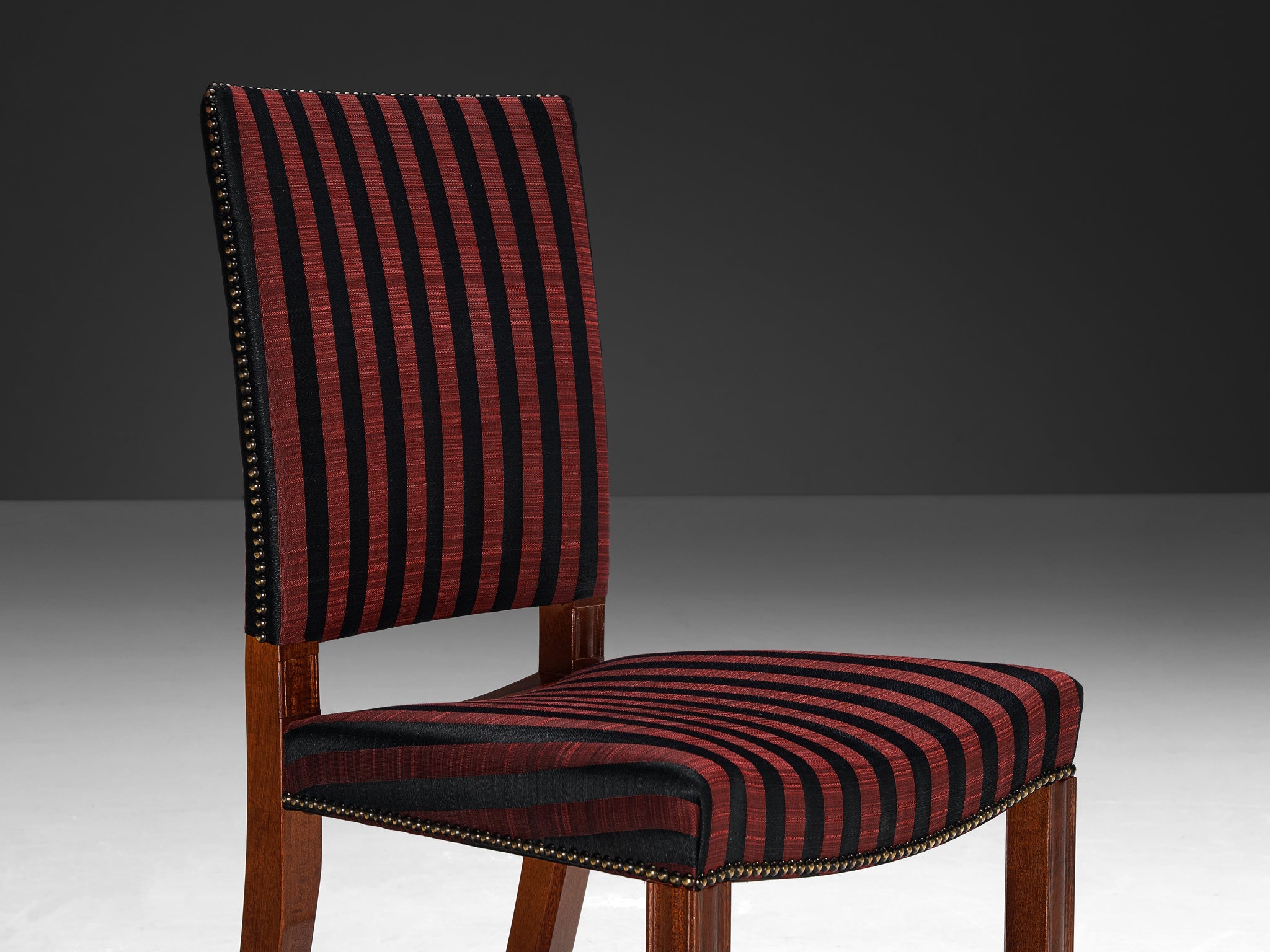 Kaare Klint for Rud. Rasmussens Snedkerier Set of Four Dining Chairs seating Morentz