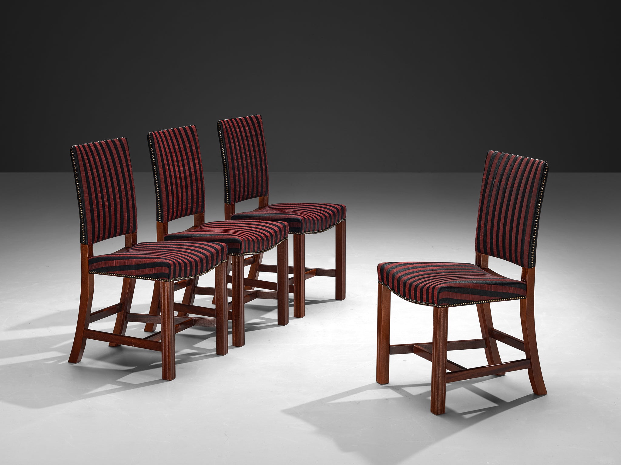 Kaare Klint for Rud. Rasmussens Snedkerier Set of Four Dining Chairs Seating Morentz