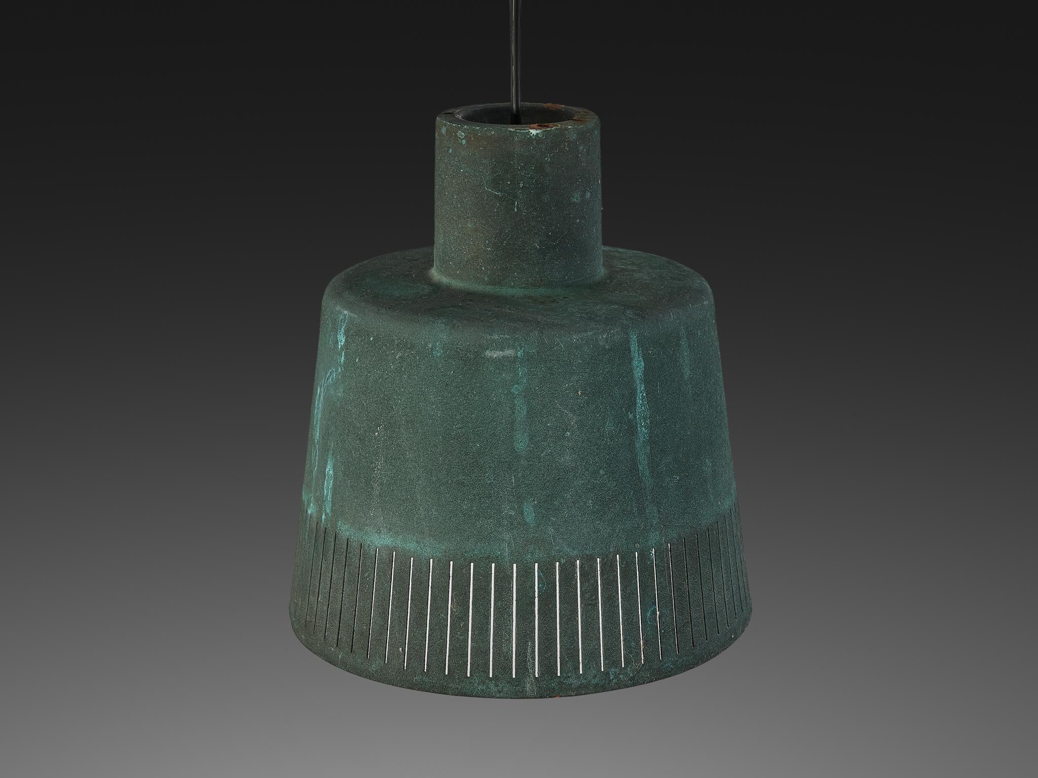 Hans Bergström for Ateljé Lyktan Pendants in Patinated Copper lighting Morentz