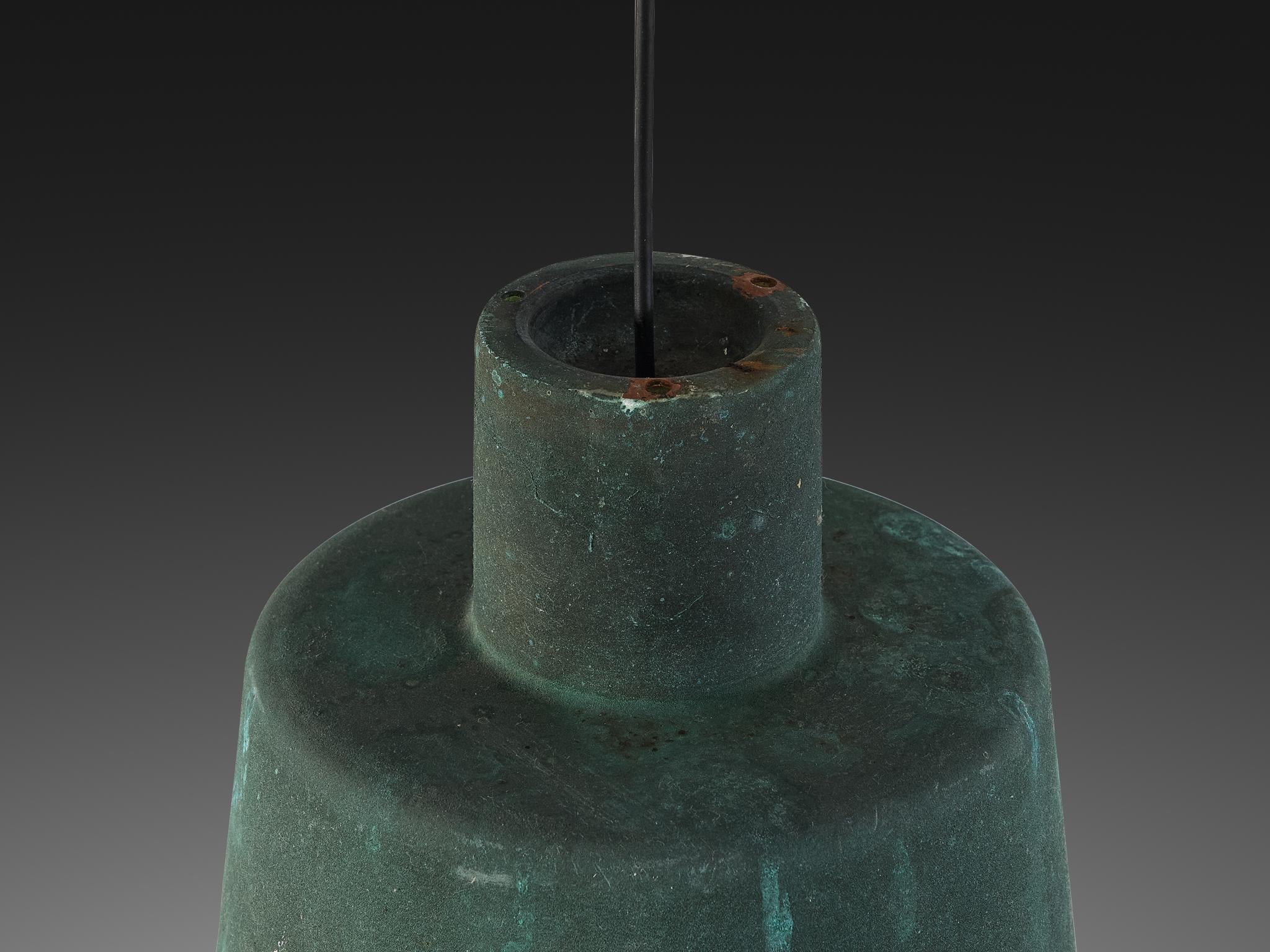 Hans Bergström for Ateljé Lyktan Pendants in Patinated Copper lighting Morentz