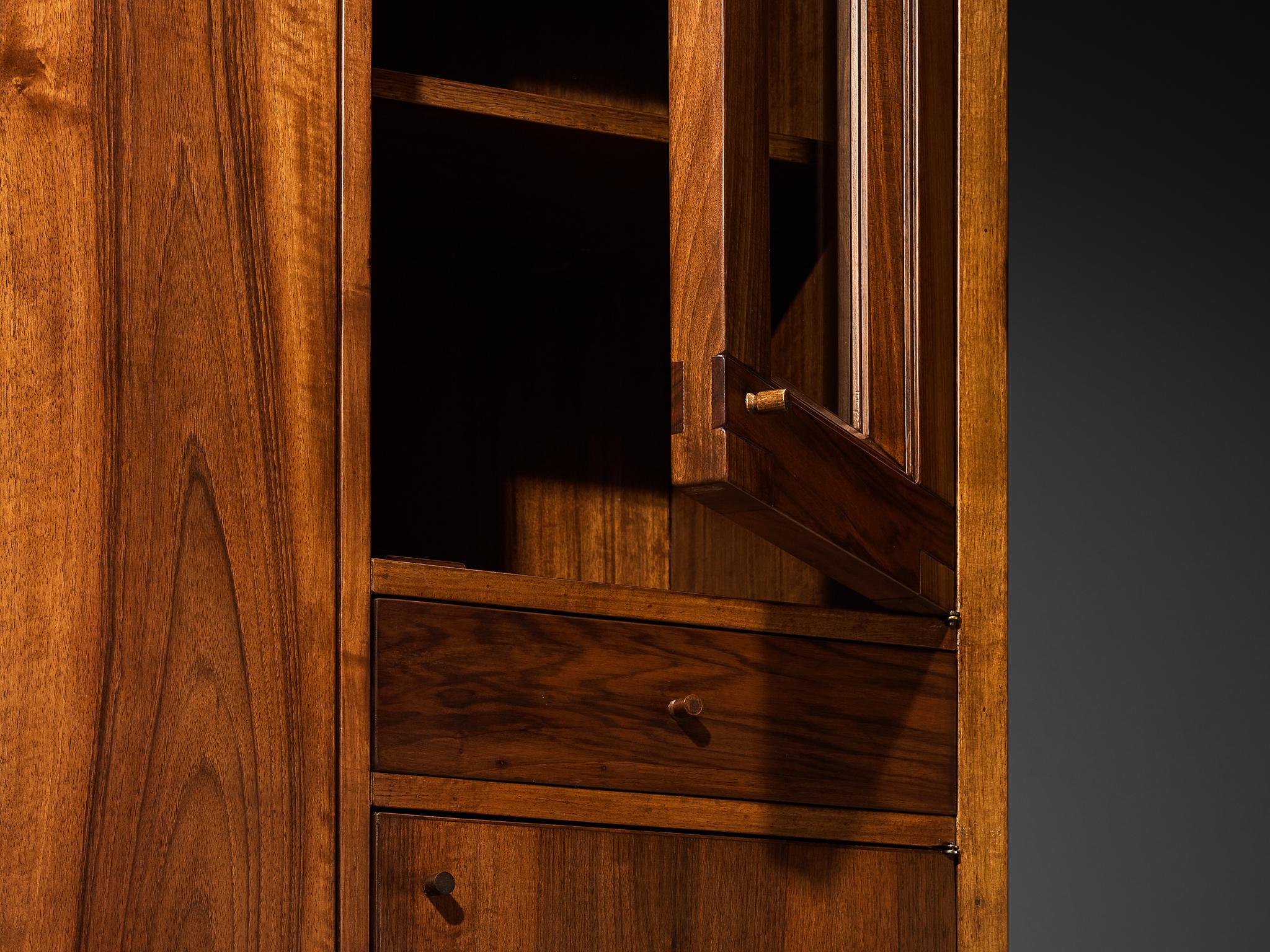 Giuseppe Rivadossi for Officina Rivadossi Bedroom Divider Wardrobe Walnut case pieces and storage cabinets Morentz