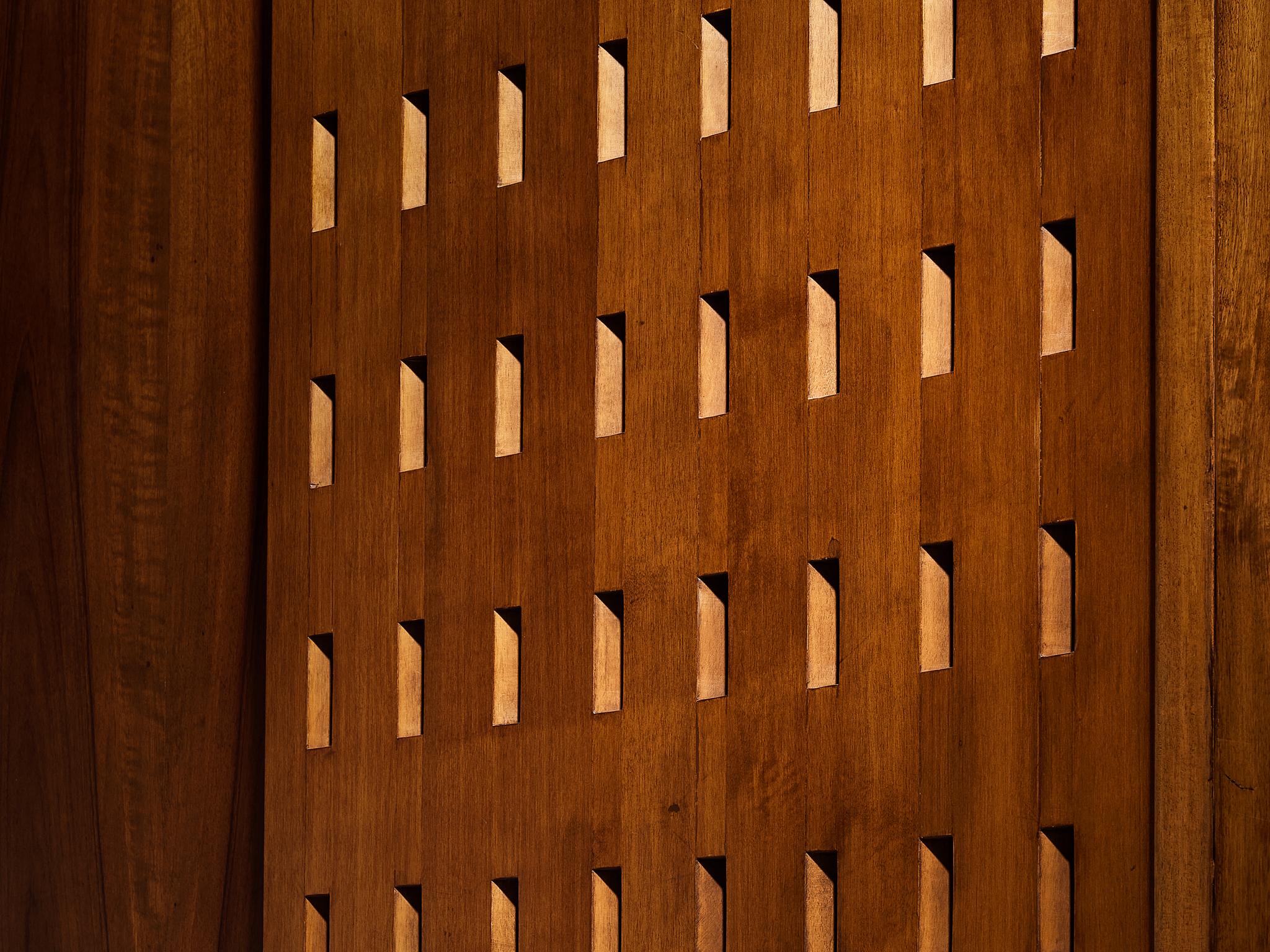 Giuseppe Rivadossi for Officina Rivadossi Bedroom Divider Wardrobe Walnut case pieces and storage cabinets Morentz