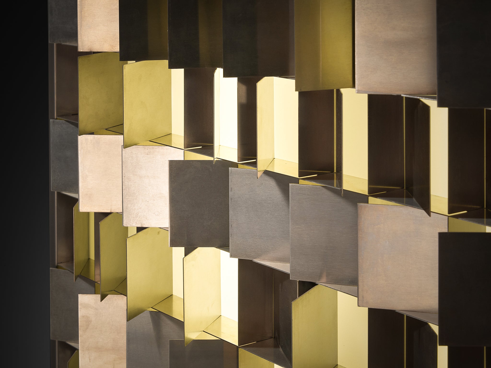 Gianfranco Fini for New Lamp 'Programma' Wall Light in Stainless Steel Lighting Morentz