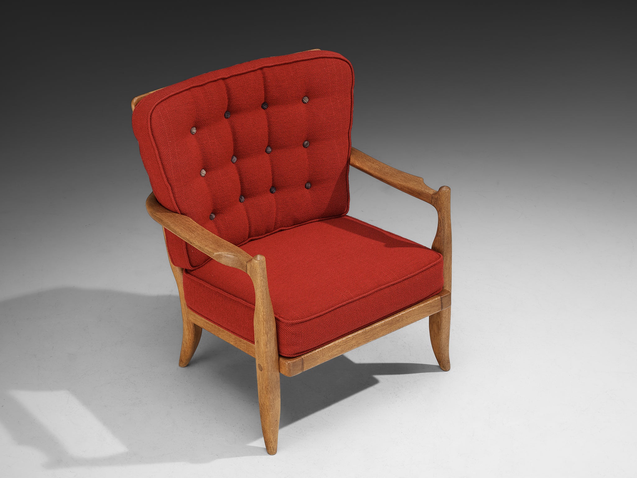 Guillerme & Chambron 'Jose' Lounge Chair in Oak Seating Morentz