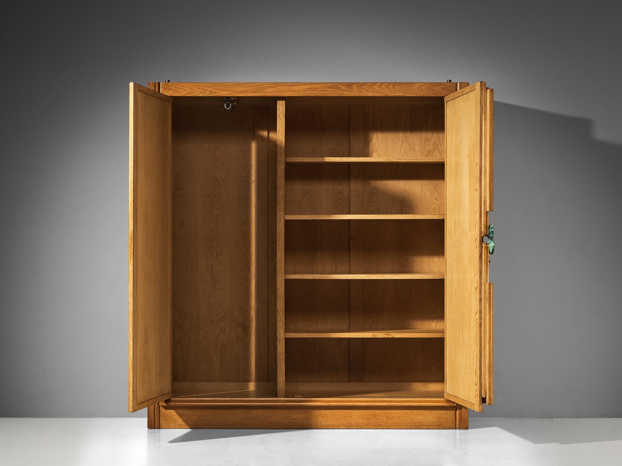 Guillerme & Chambron Highboard in Oak with Ceramic Handles case pieces and storage cabinets Morentz