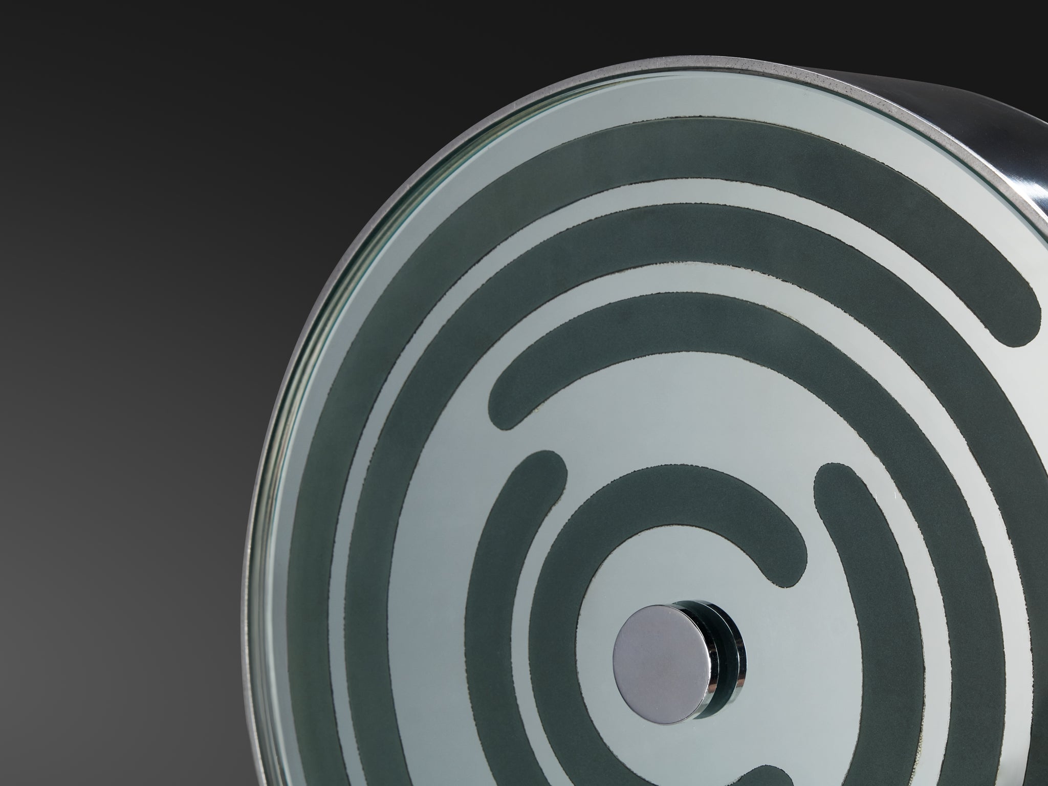 Rare Innocente Gandini for Arredoluce 'Sunlight' Table Lamp Mirrored Glass Lighting Morentz