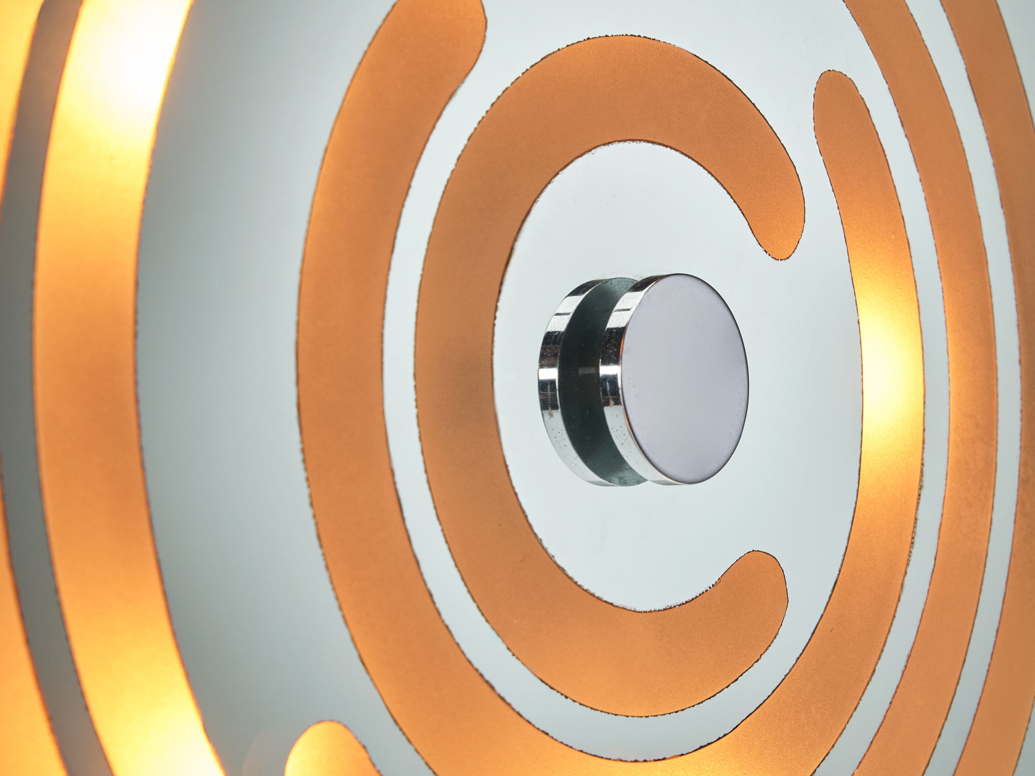 Rare Innocente Gandini for Arredoluce 'Sunlight' Table Lamp Mirrored Glass Lighting Morentz